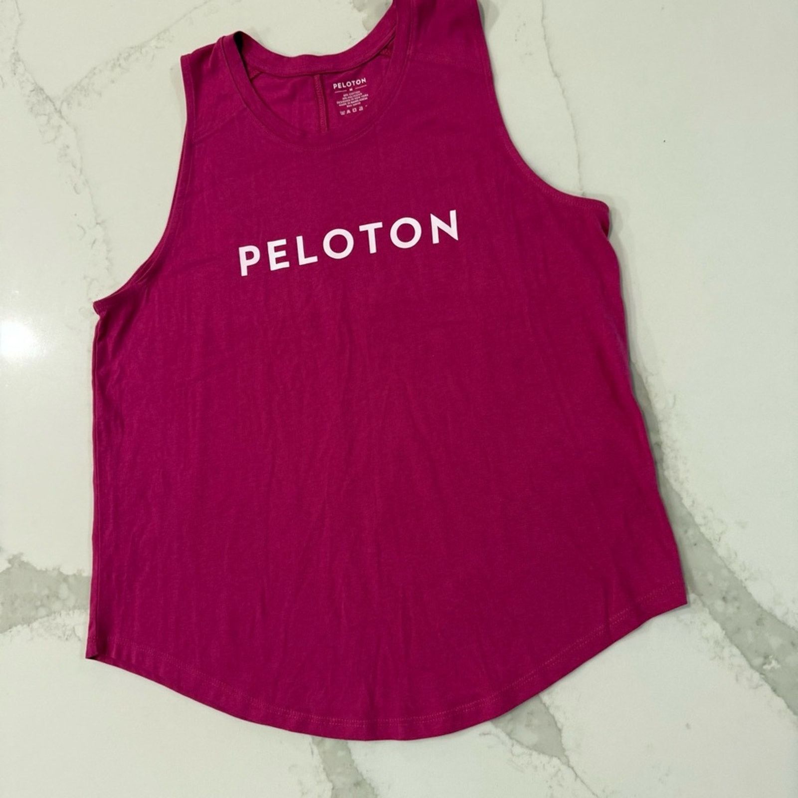 Peloton Peloton Studio Scoop Tank Top Womens Medium Berry Pink Size M / US 6-8 / IT 42-44 - 2 Thumbnail