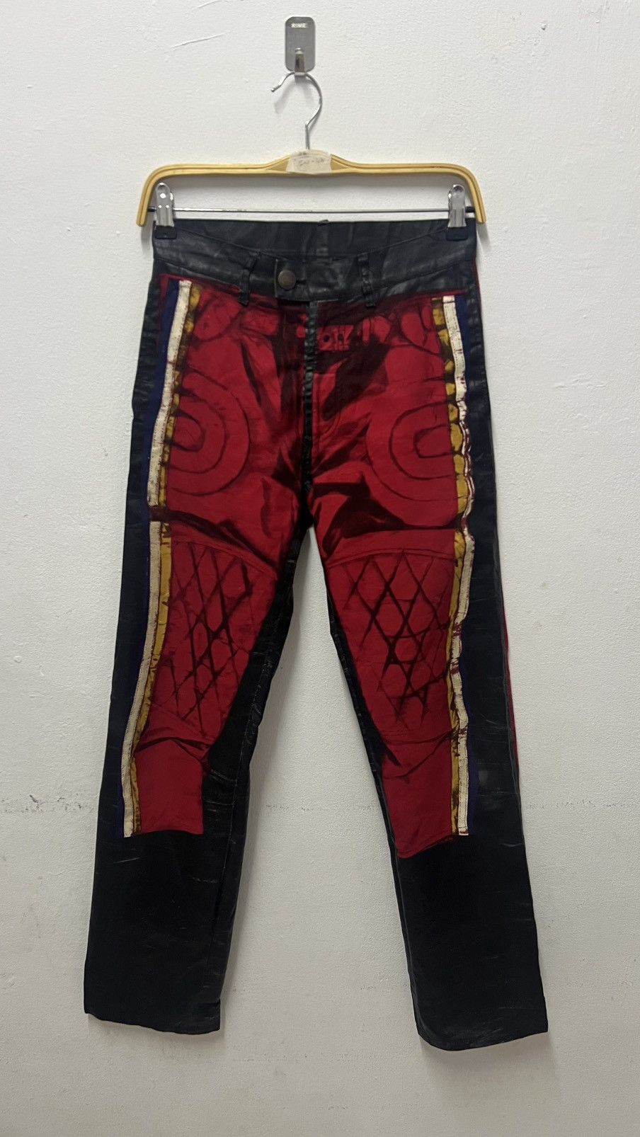Jean Paul Gaultier Ss119 Jeans Paup Gaultier Trompe I’Oeil Biker Coating Pants Size 28" / US 6 / IT 42 - 7 Thumbnail