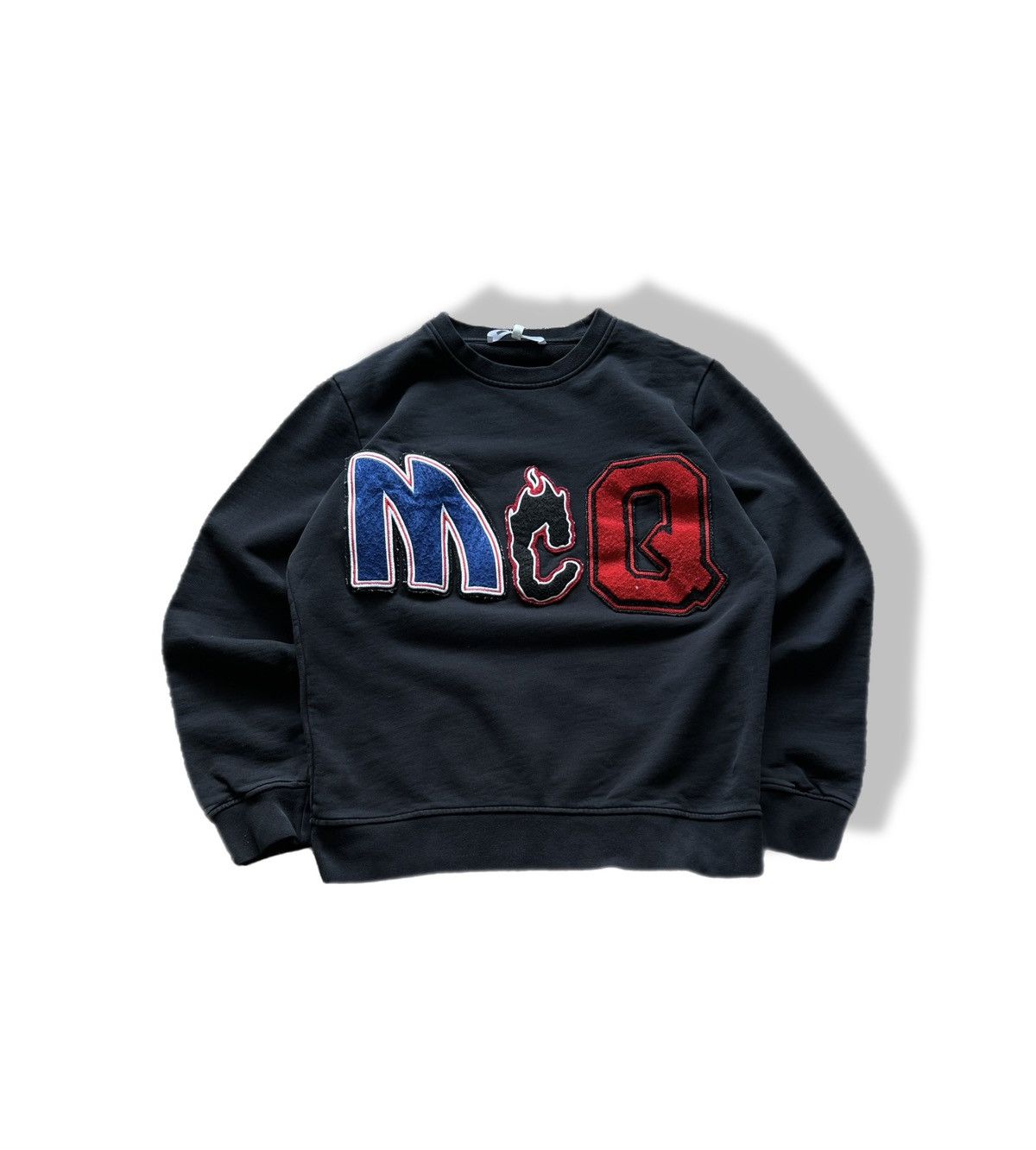 Alexander McQueen McQ Alexander McQueen Black Sweatshirt Type Logo Size US S / EU 44-46 / 1 - 1 Thumbnail