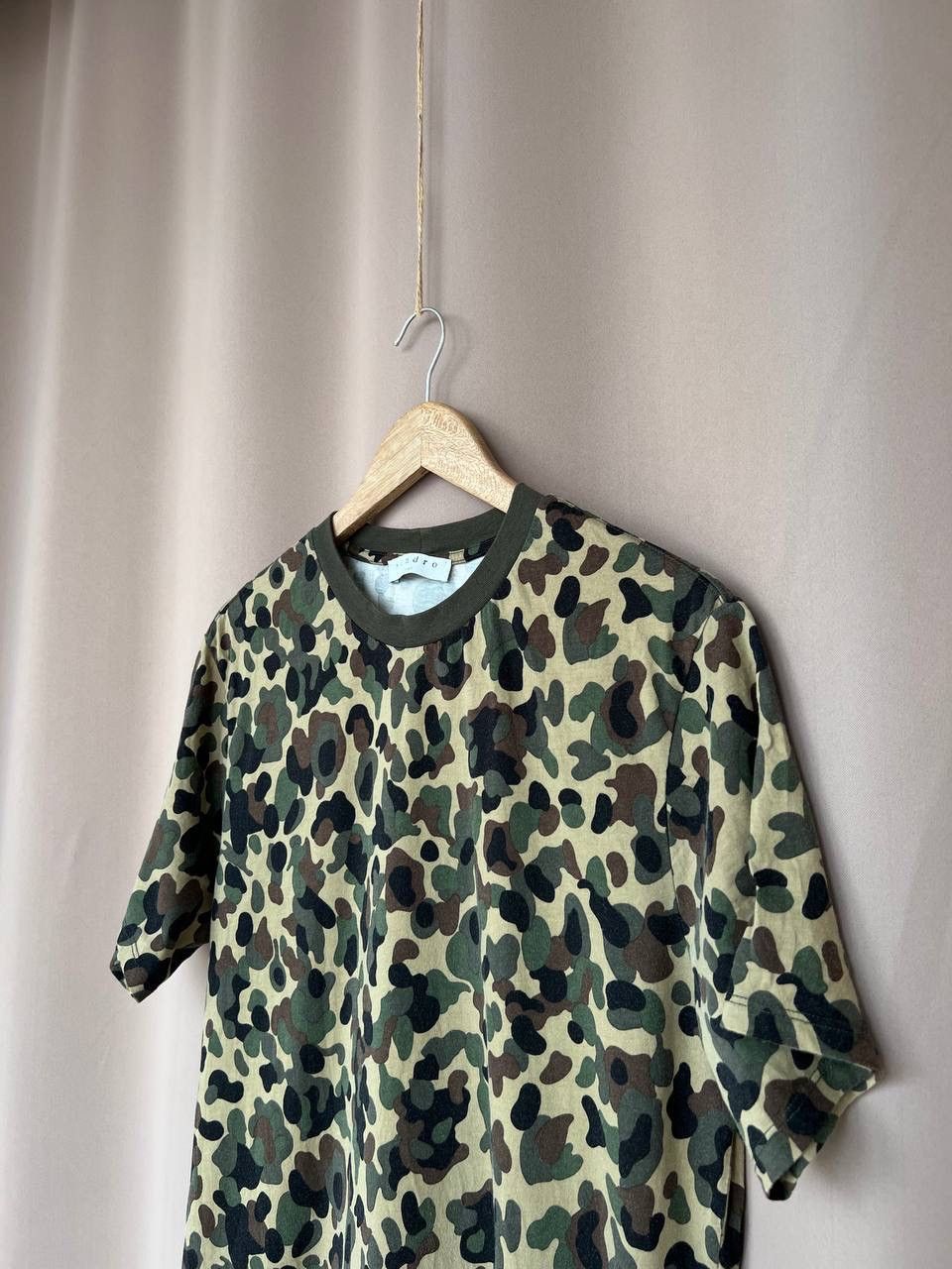 Sandro Sandro Paris Camo Crew Neck Short Sleeve T-Shirt Size M Size US M / EU 48-50 / 2 - 4 Thumbnail