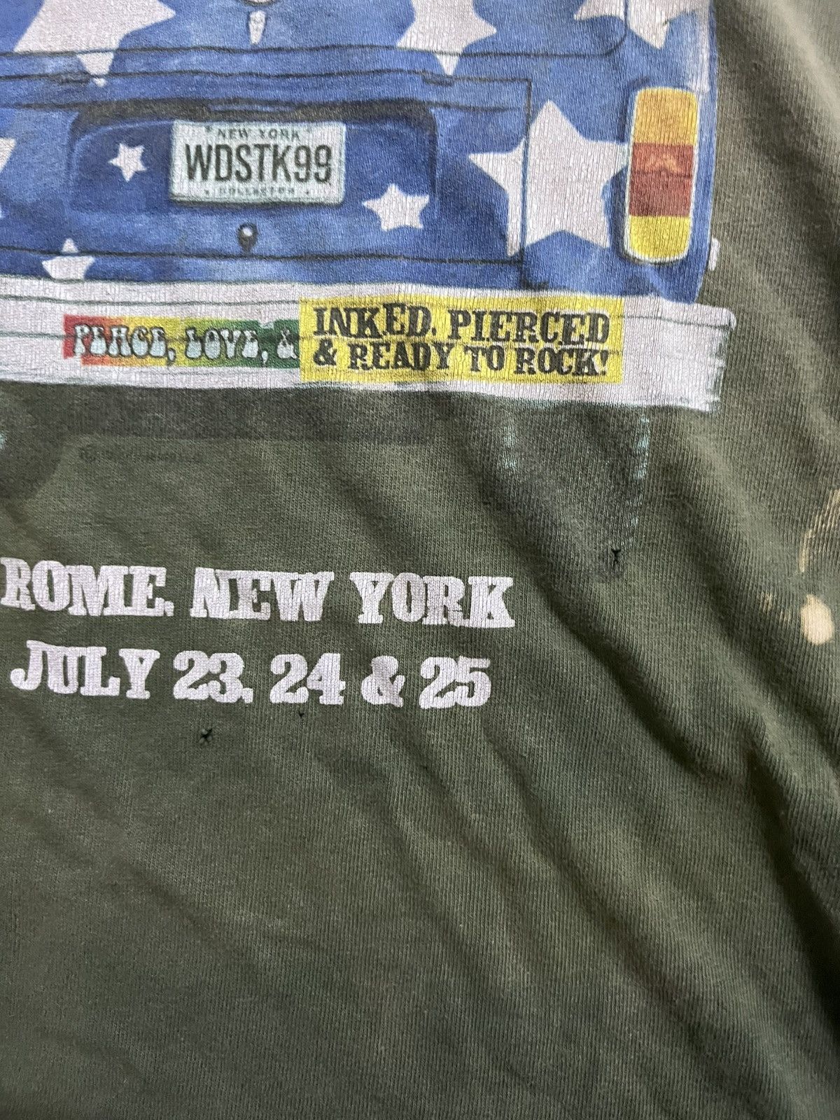 Band Tees × Vintage Vintage 90's Woodstock 1999 Concert Merch Band Tees Size US XL / EU 56 / 4 - 6 Thumbnail