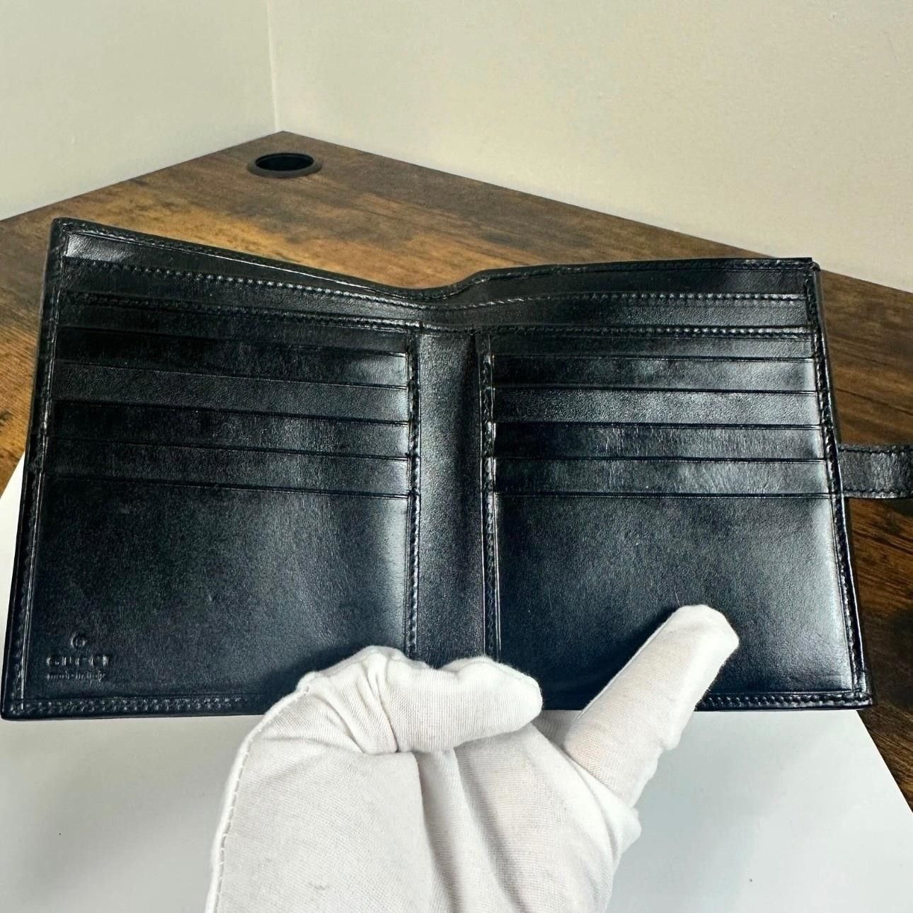 Gucci Vintage Gucci Black Leather Jackie Lock Wallet Size ONE SIZE - 3 Thumbnail