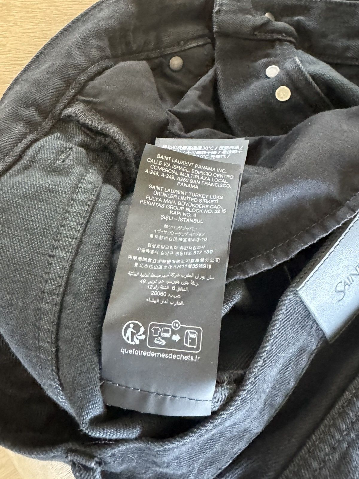 Yves Saint Laurent Saint laurent baggy black denim Size US 30 / EU 46 - 10 Thumbnail