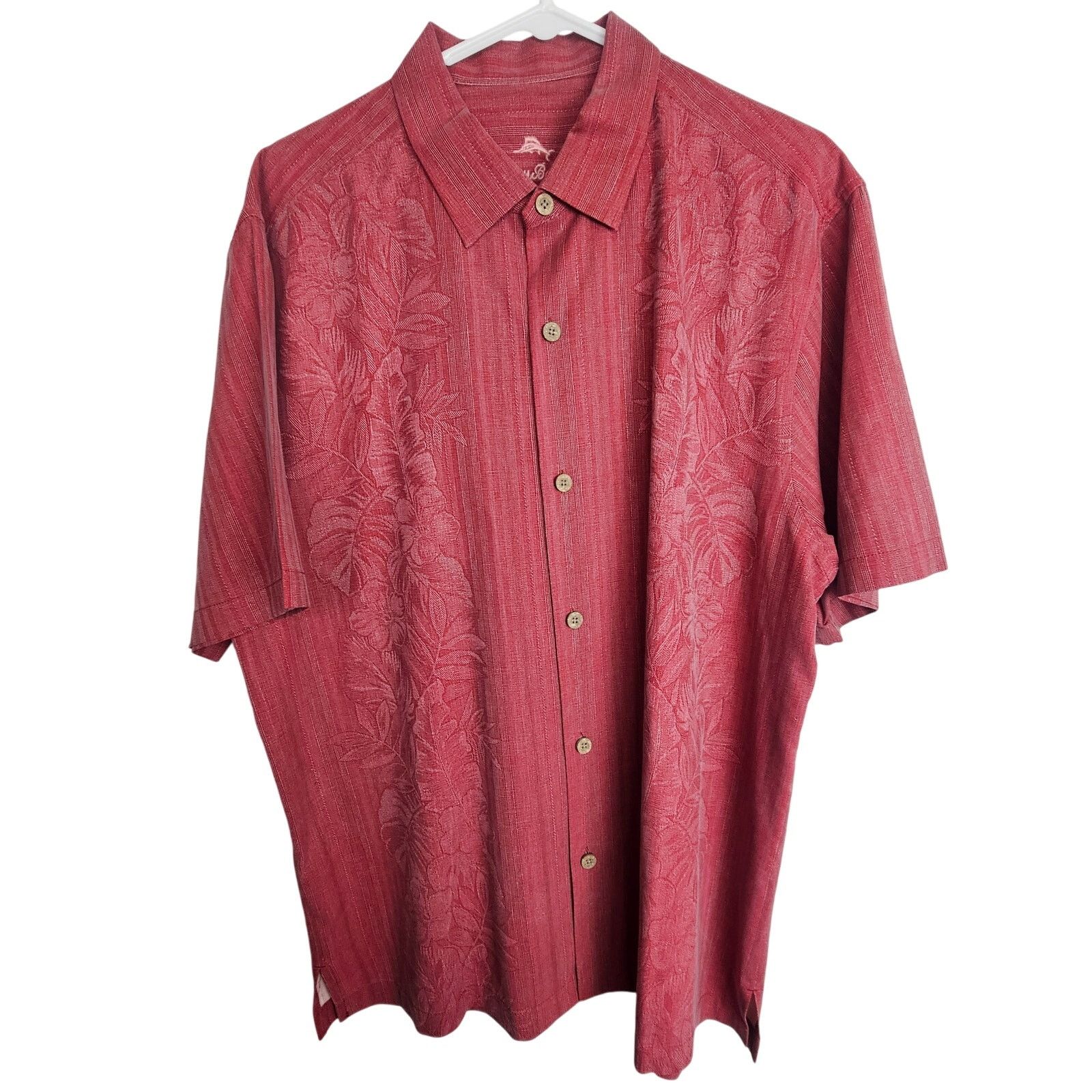 Tommy Bahama Tommy Bahama Silk Hawaiian Shirt L Floral Resortwear Beach Size US L / EU 52-54 / 3 - 1 Thumbnail