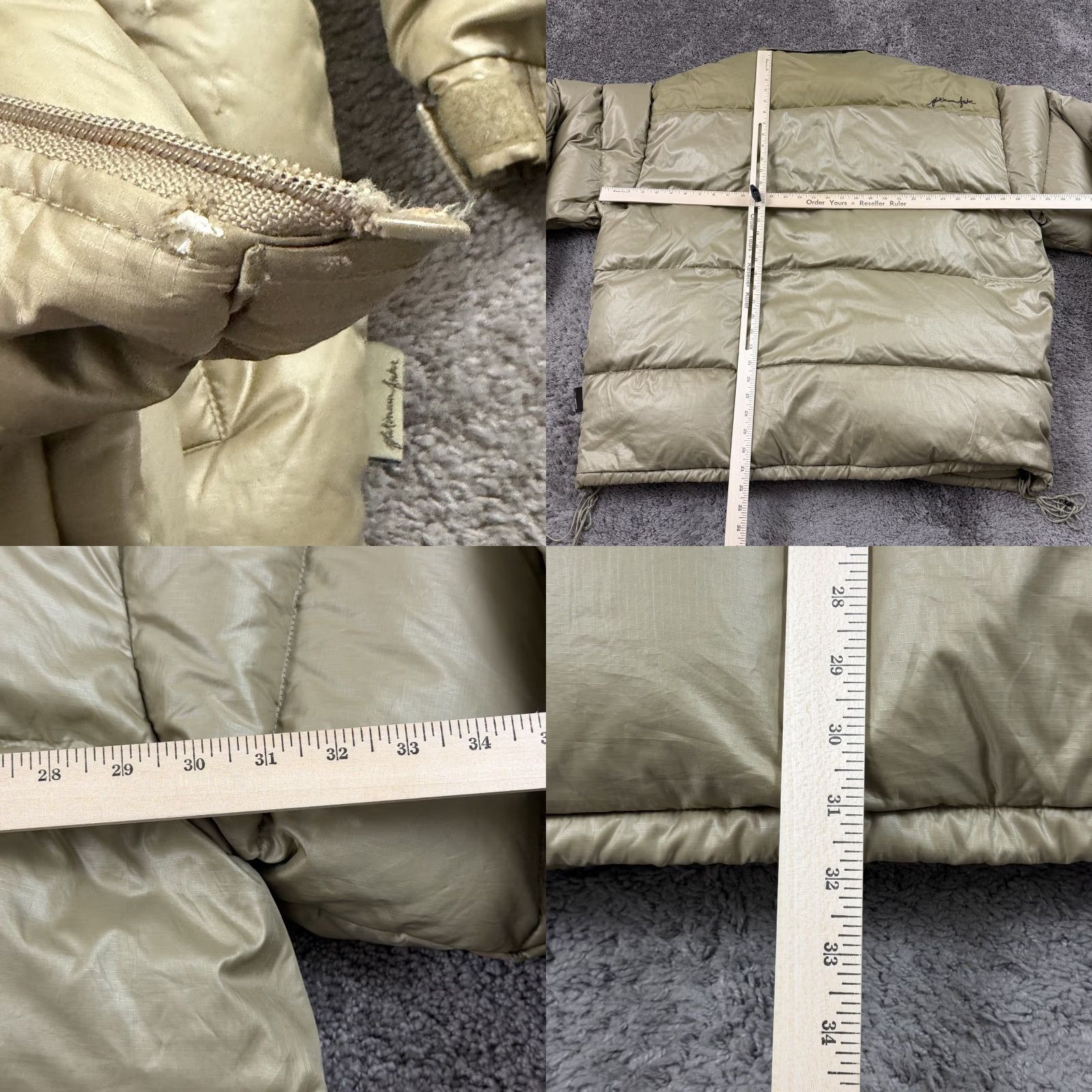 Fubu VINTAGE FUBU Jacket Mens 3XL Down Puffer Full Zip Hooded Gold Size US XXL / EU 58 / 5 - 9 Thumbnail