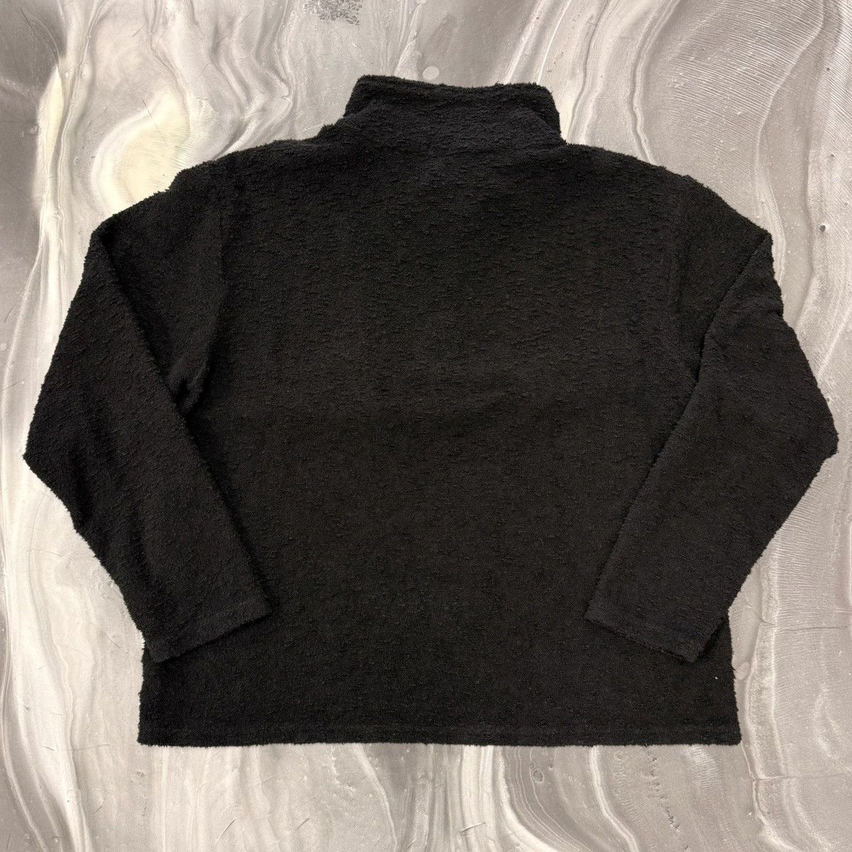 Eric Emanuel Eric Emanuel EE Boucle Quarter Zip Black/Black Size US XXL / EU 58 / 5 - 2 Thumbnail