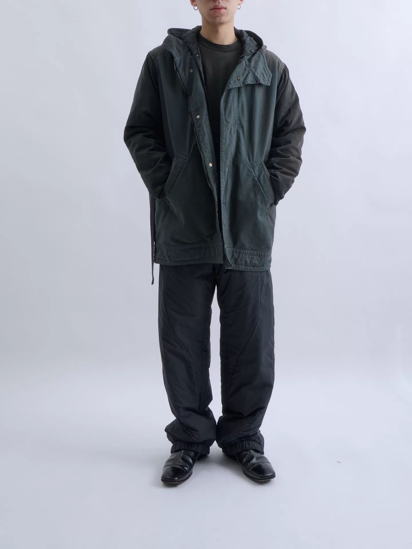 Robert Geller Robert Geller Cotton-Cupro Sleeve Hooded Padded Jacket Size US M / EU 48-50 / 2 - 2 Thumbnail