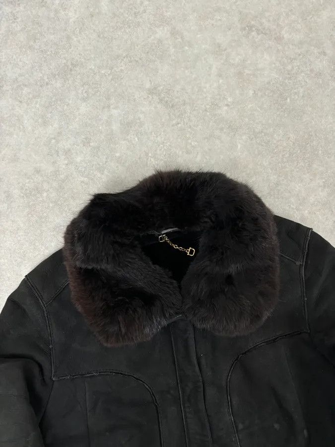 Gucci 2000s Gucci Black Fur Shearling Leather Premium Jacket Size US S / EU 44-46 / 1 - 4 Thumbnail