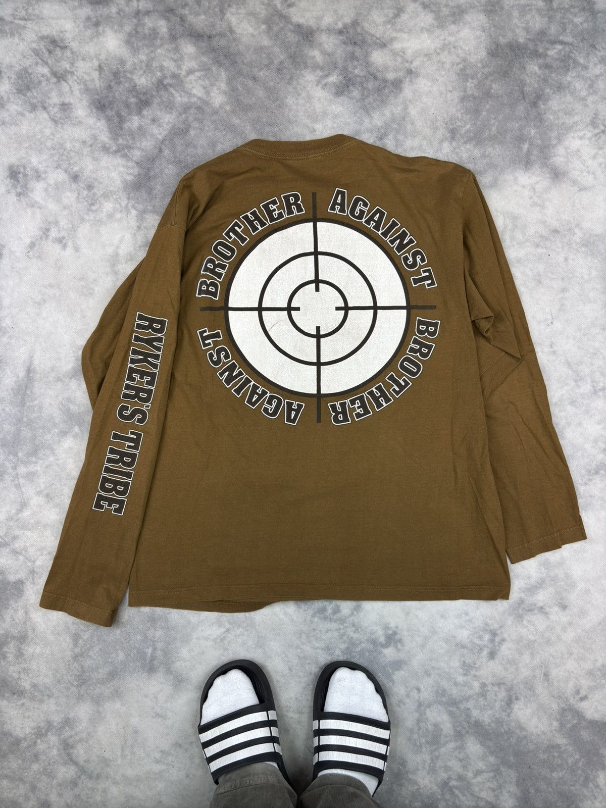 Band Tees Rykers Brother Against Brother Tribe 90s Band Long sleeve Size US XL / EU 56 / 4 - 4 Thumbnail