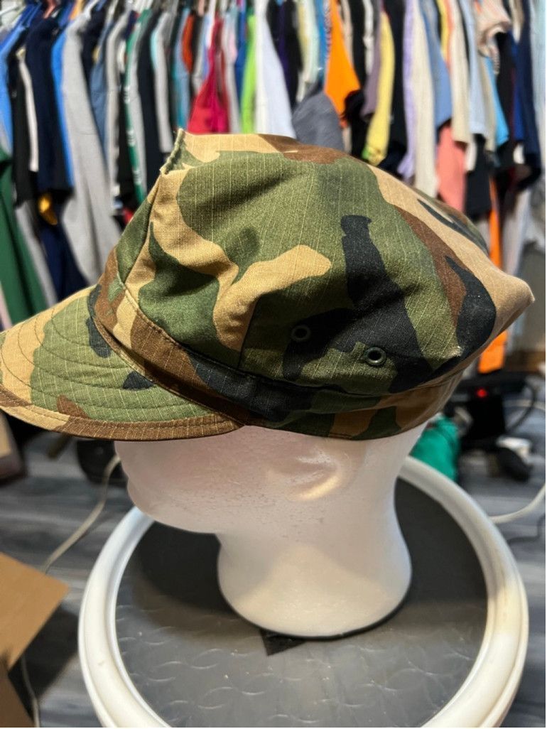 The Unbranded Brand Men's Unbranded Green Brown Camo Military Style Cap One Size Size ONE SIZE - 2 Thumbnail