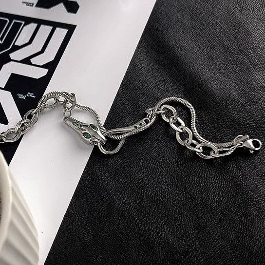 Other Link Chain Snake Bracelet for Men Women Unisex Hip Hop Style Size ONE SIZE - 3 Thumbnail