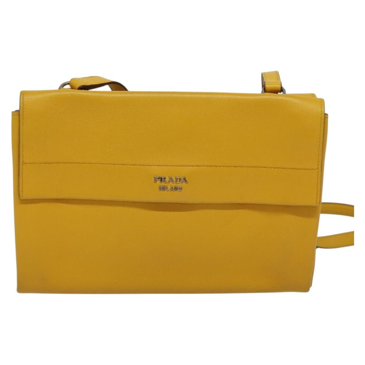 Prada PRADA Shoulder Bag Yellow Silver Size ONE SIZE - 3 Thumbnail