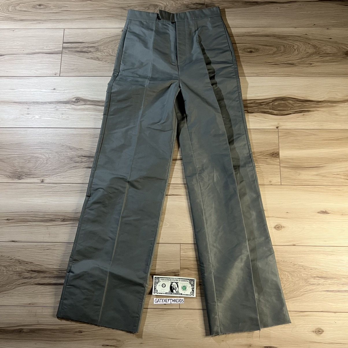 Rick Owens Rick Owens SS18 “Dirt” Sage Soul Train Nylon Trousers Size US 31 - 1 Thumbnail