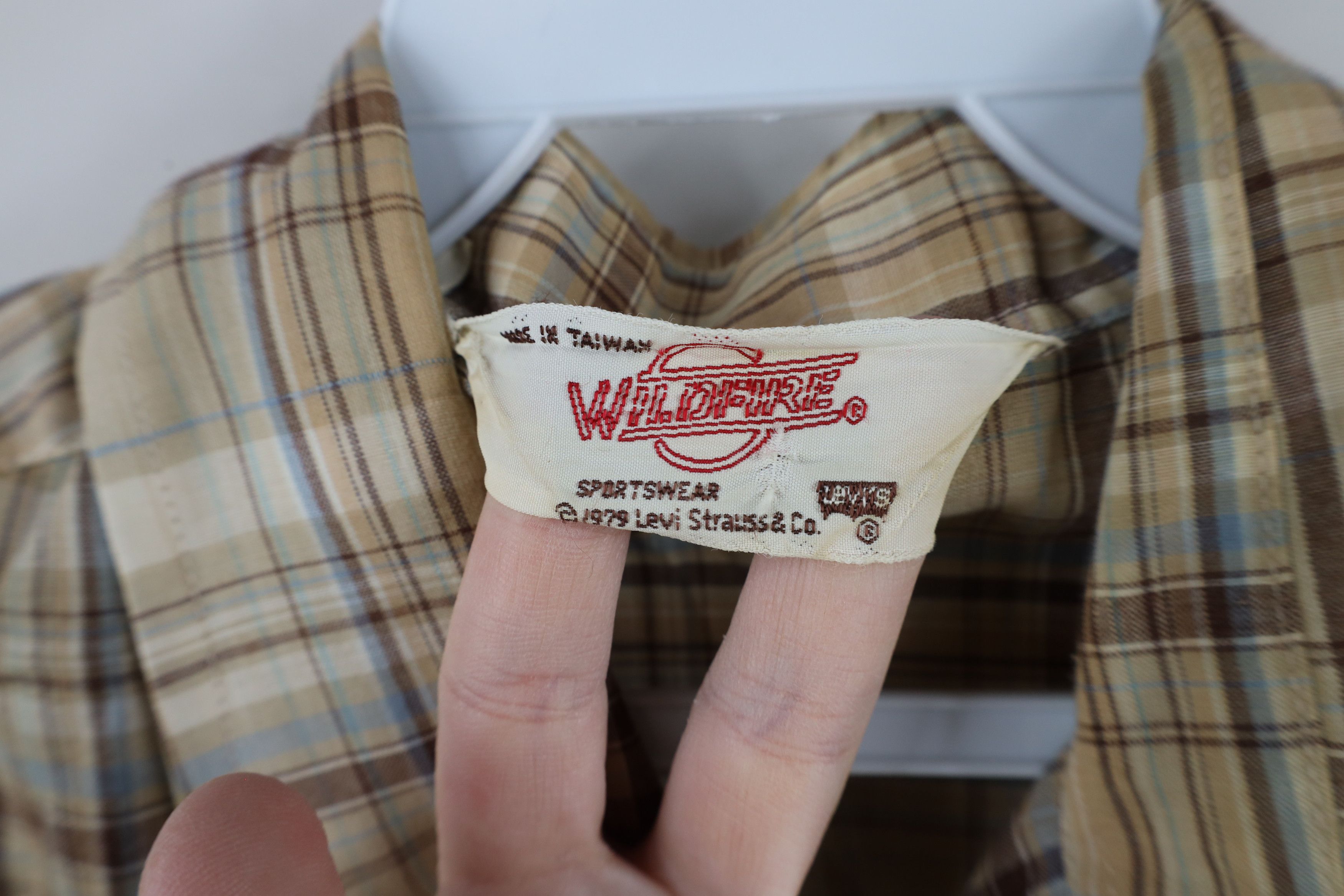 Levi's × Vintage Vintage 70s Levis Wildfire Western Collared Button Shirt Size US S / EU 44-46 / 1 - 6 Thumbnail