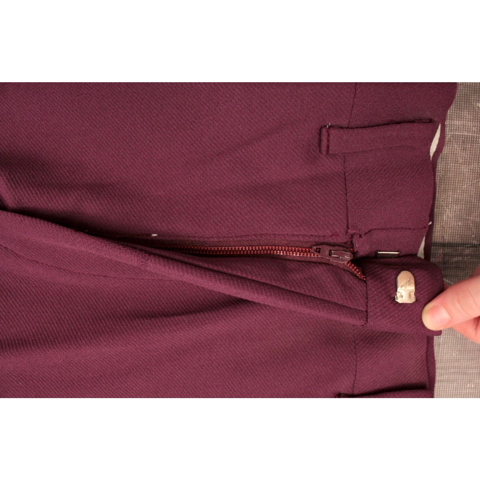 Vintage VINTAGE Men's VTG NOS 1970s Purple Polyester Pants Sz 38x28 70s Size US 38 / EU 54 - 7 Thumbnail