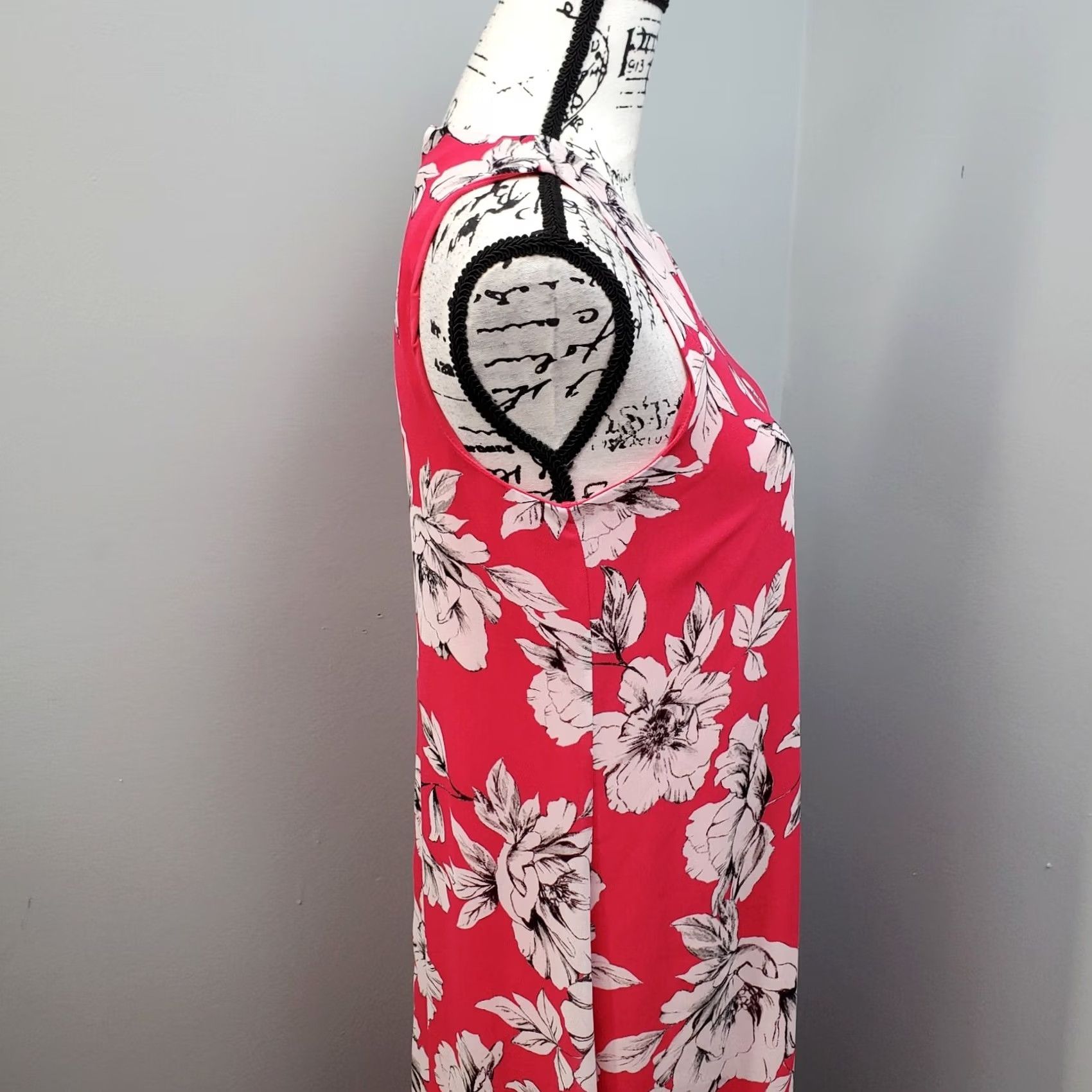 Alfani Alfani Women's Petite 2P Multi Floral Sheath Dress Sleeveless Lined Zip Back Knee Length High Low 100% Polyester Size XS / US 0-2 / IT 36-38 - 7 Thumbnail