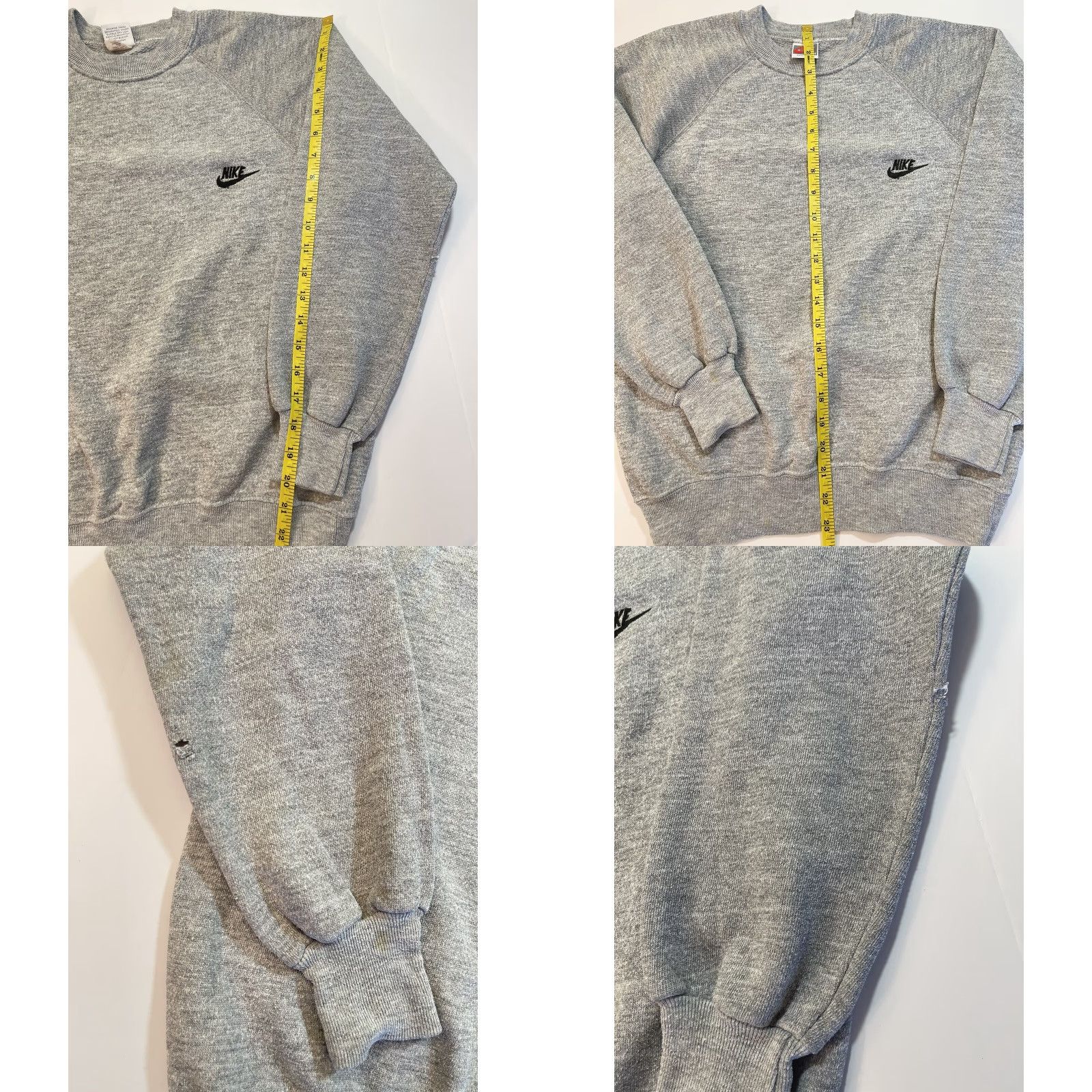 Nike VINTAGE Nike Air Crewneck Sweatshirt Mens Gray M 90s Hip Hop USA Size US M / EU 48-50 / 2 - 8 Thumbnail