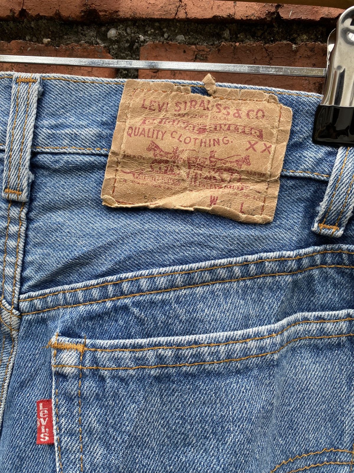 Levi's Vintage Clothing W29x28 Vintage levi's 501 made in USA distressed Size 29" - 6 Thumbnail