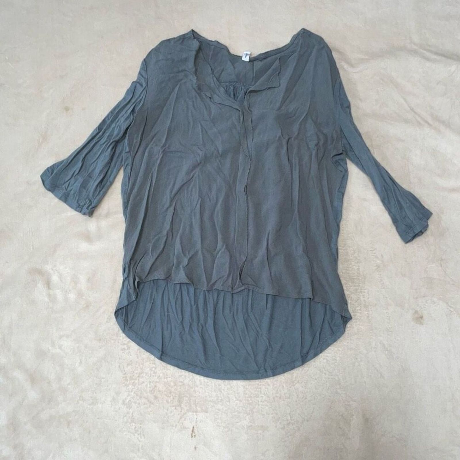 Other Gentle Fawn Green-Blue V-Neck Loose Blouse | Sz S Size S / US 4 / IT 40 - 2 Thumbnail