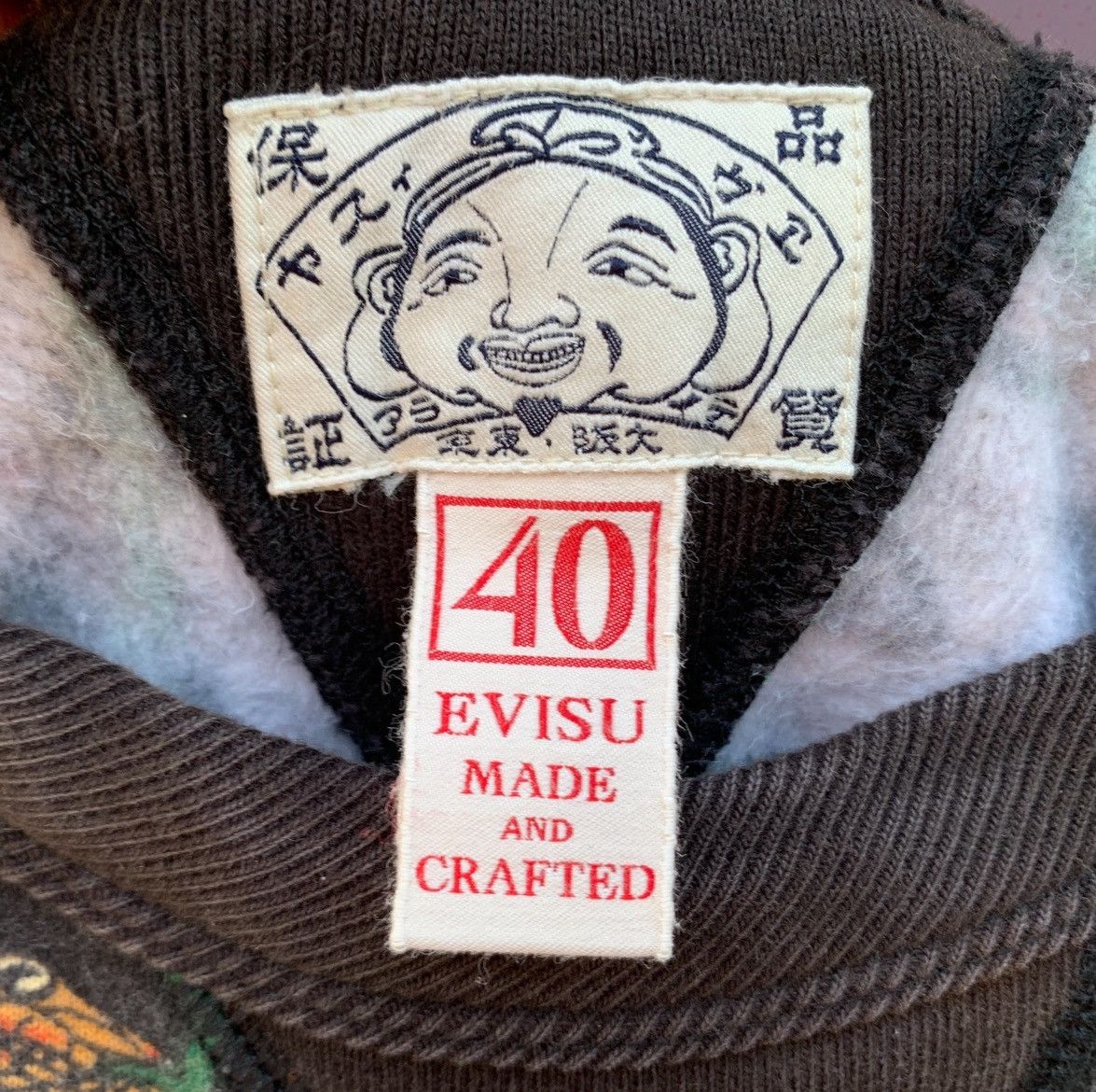 Evisu Evisu Snake Bamboo Patern Double V Crewneck Overprint Size US M / EU 48-50 / 2 - 10 Thumbnail