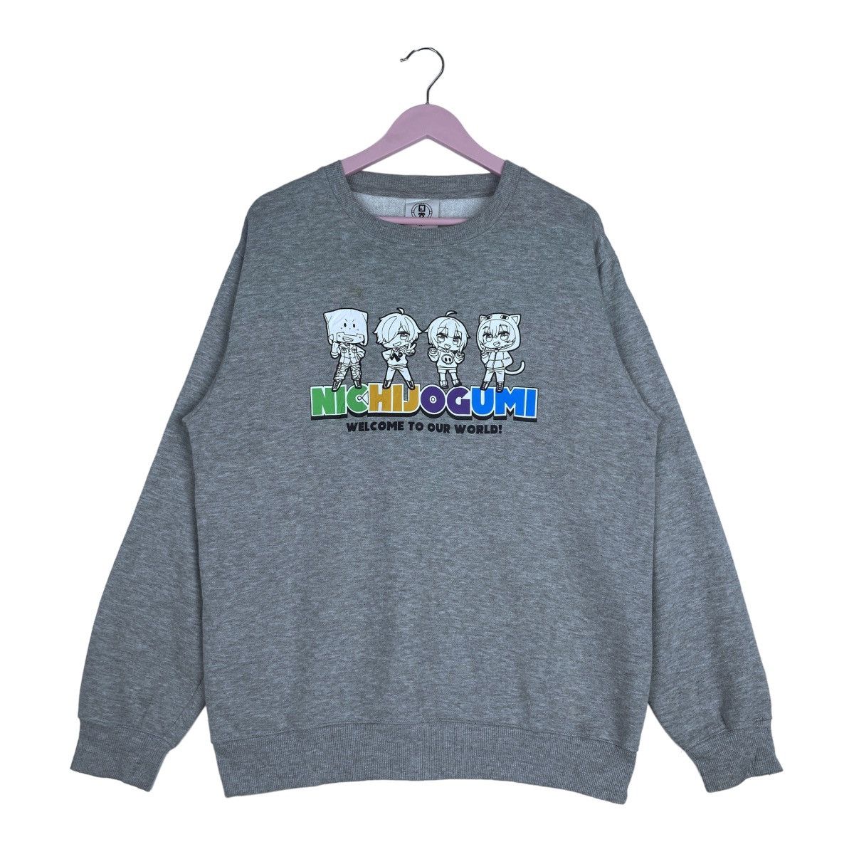 Nichijogumi Sweatshirt Crewneck Pull Over Jumper