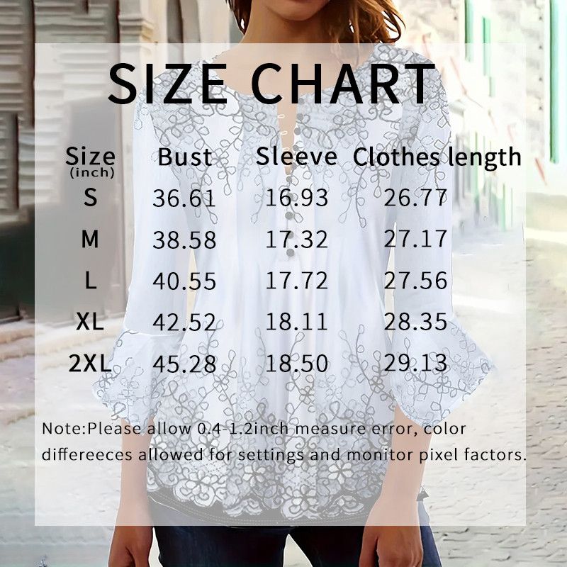 Other Women's V Neck Top Button Front Casual Tees Shirt Tunic B Size M / US 6-8 / IT 42-44 - 5 Thumbnail