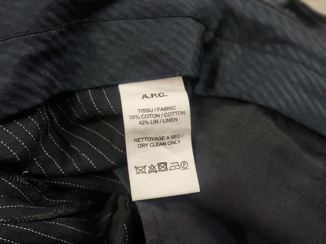 A.P.C. A.P.C. Rue Madame Paris Classic Wool Linen Trouser Pants Size US 34 / EU 50 - 17 Thumbnail