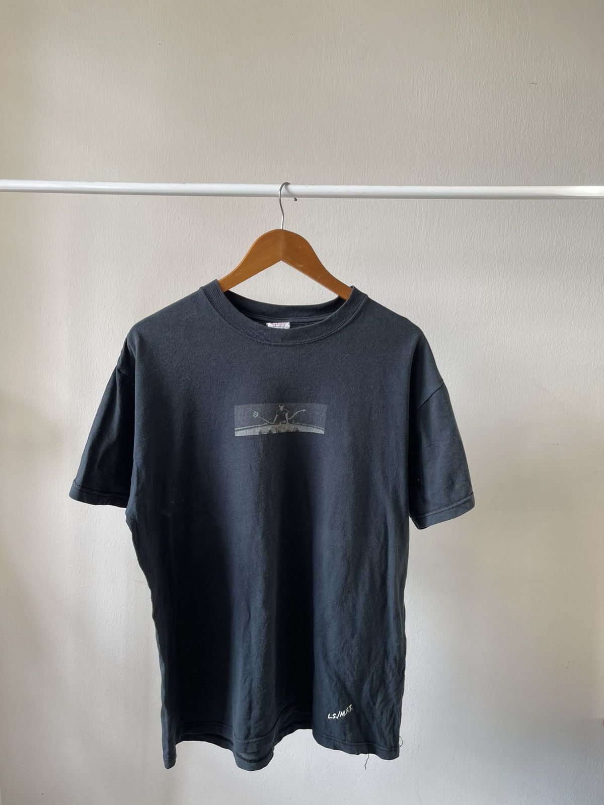 Japanese Brand × Sex Skateboards × Vintage Rare 90s Faded Lucky Strike Box Logo Satan Print Tee Size US L / EU 52-54 / 3 - 4 Thumbnail