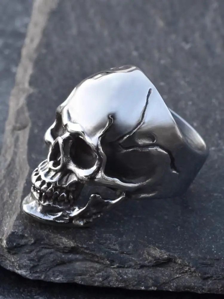 Designer × Japanese Brand × Vintage Hip Hop Vintage Skull Ring Size ONE SIZE - 1 Thumbnail