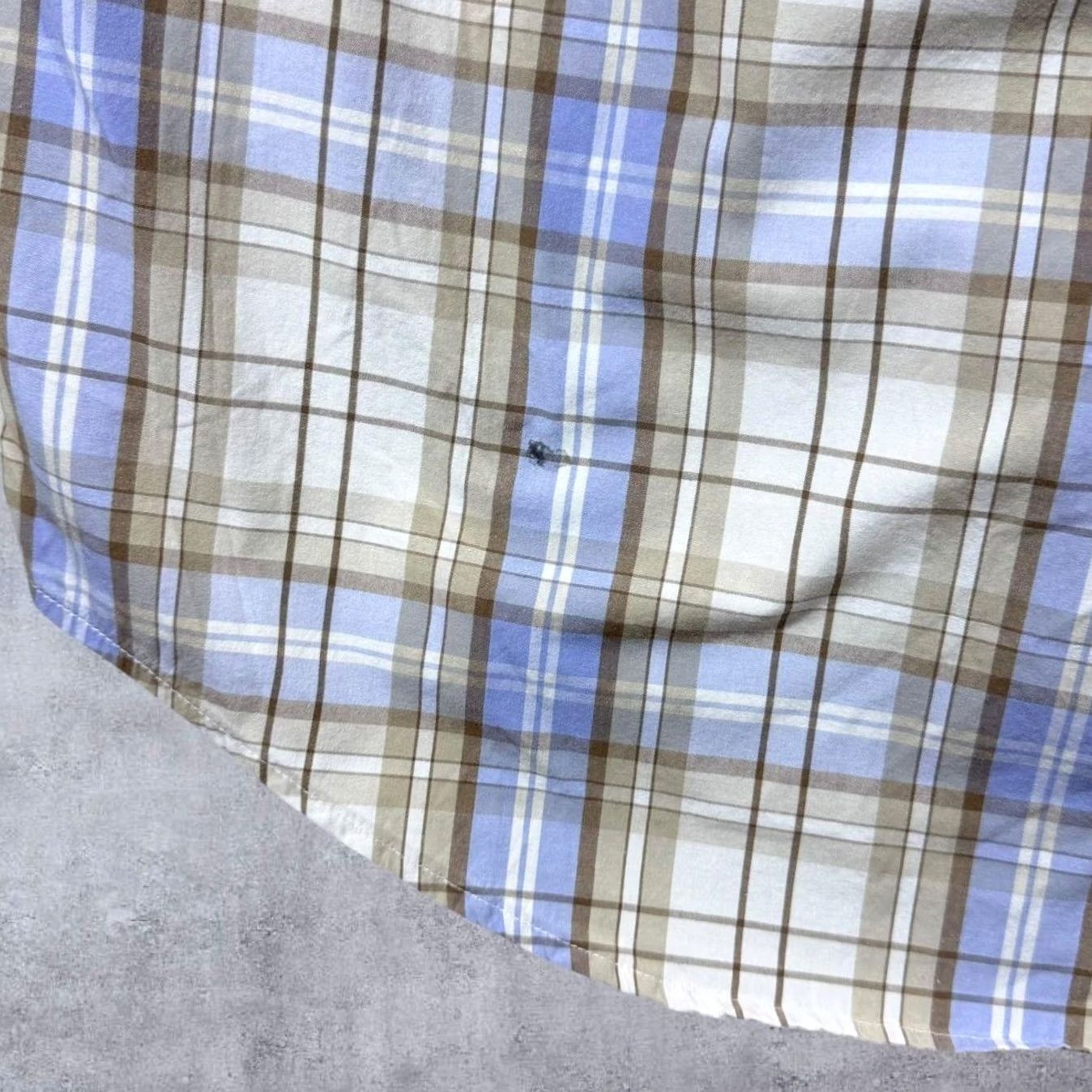Timberland Timberland Button-Up Shirt Mens XL L Blue Beige White Check Cotton Long Sleeve Shirt Size US L / EU 52-54 / 3 - 6 Thumbnail