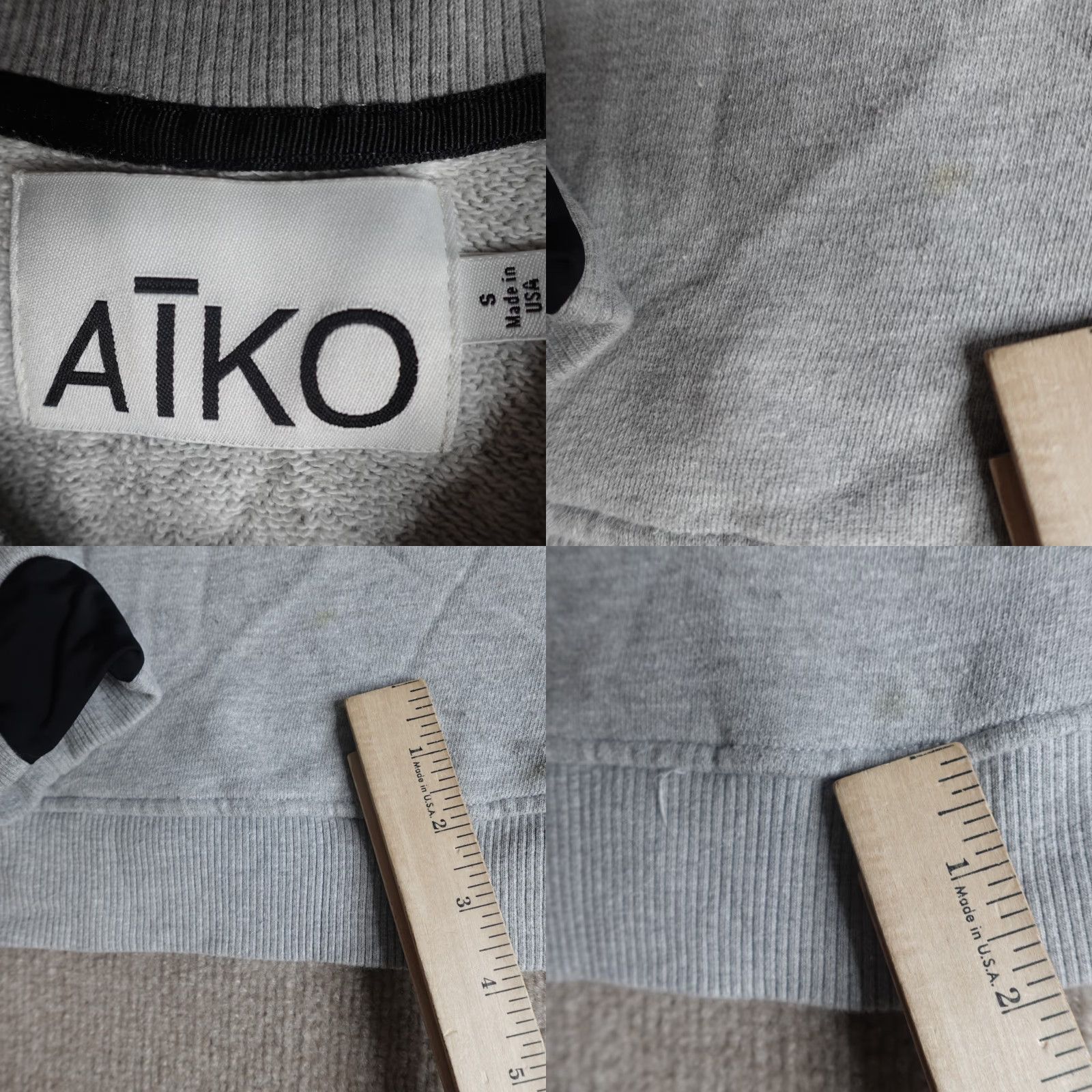 Vintage Aiko Womens Sweatshirt Small Gray Aloha New York Made in USA Size S / US 4 / IT 40 - 8 Thumbnail