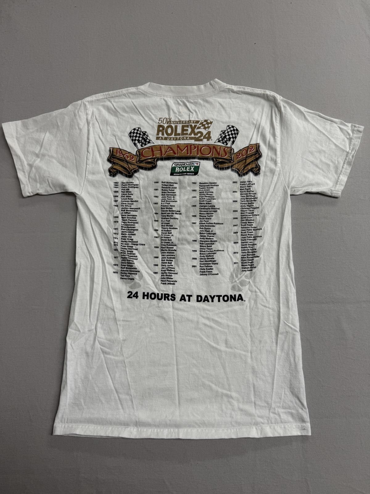 Hanes Daytona Racing T-shirt Rolex Sports Car Series Tee 50th -S Size US S / EU 44-46 / 1 - 2 Thumbnail
