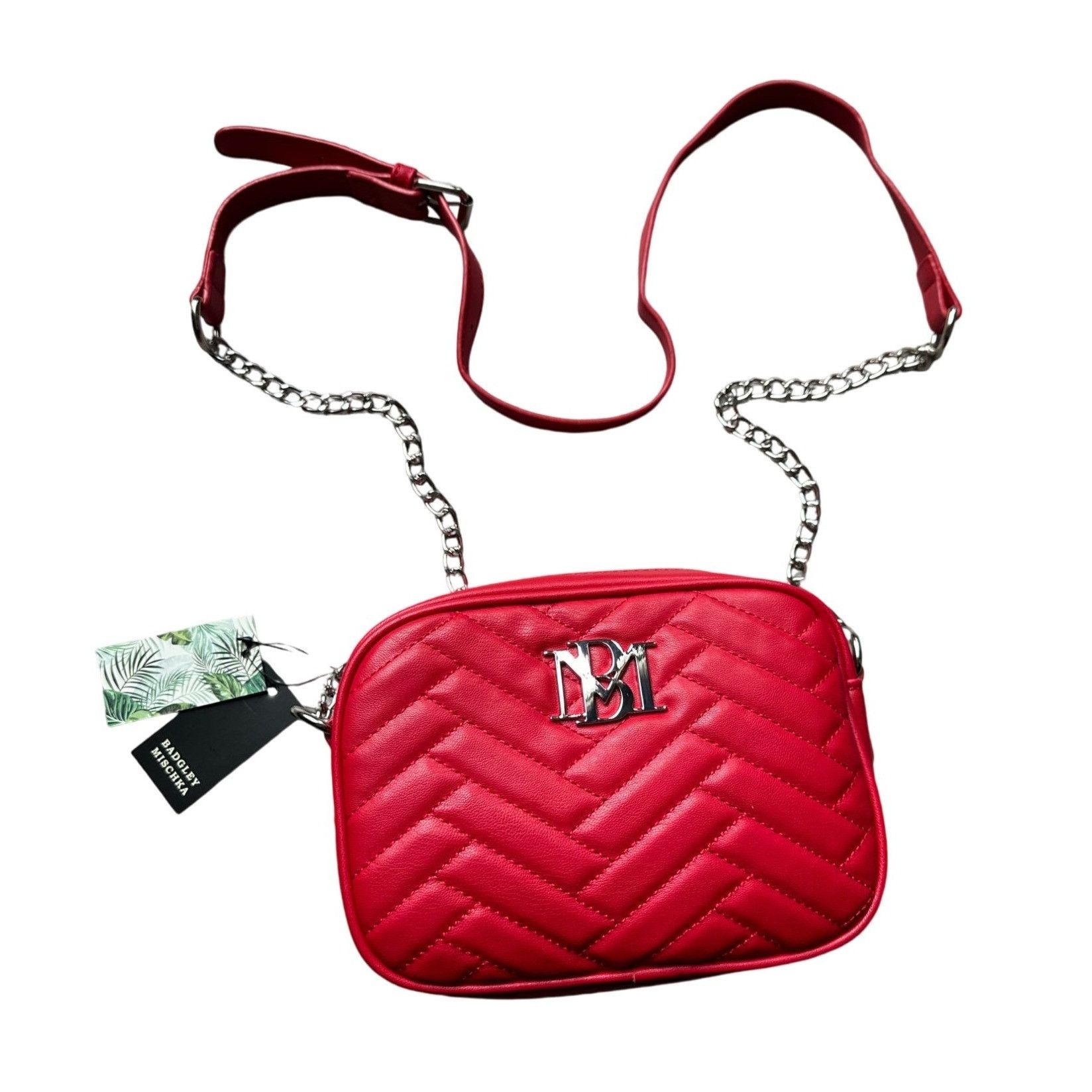 Badgley Mischka Cute & Fun Badgley Mishka Red Camera Crossbody Bag with Slip Size ONE SIZE - 13 Thumbnail