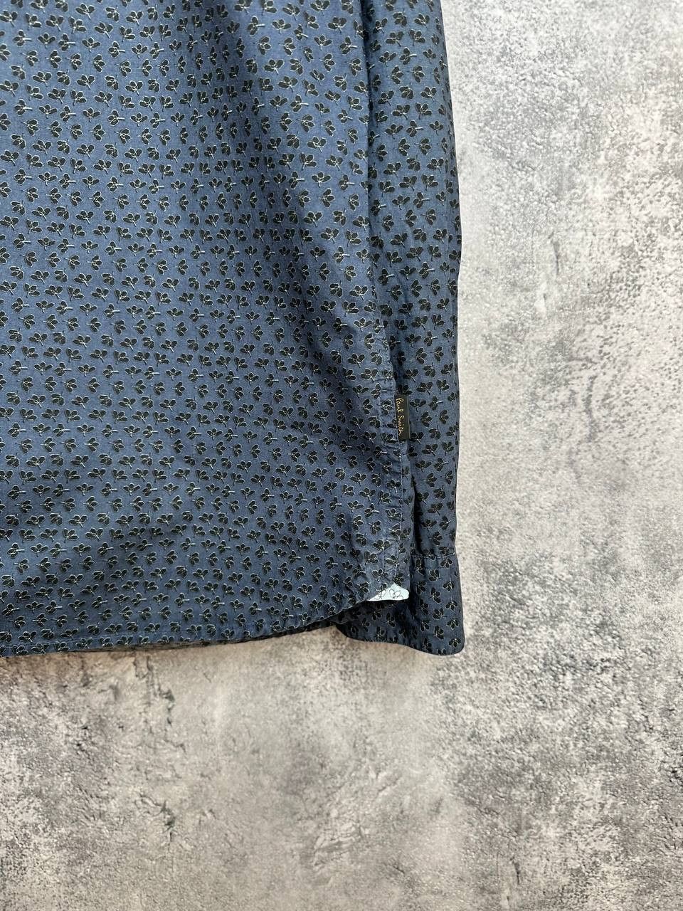 Paul Smith Paul Smith Jeans Button Up Shirt Flowered Navy LS Size US L / EU 52-54 / 3 - 8 Thumbnail