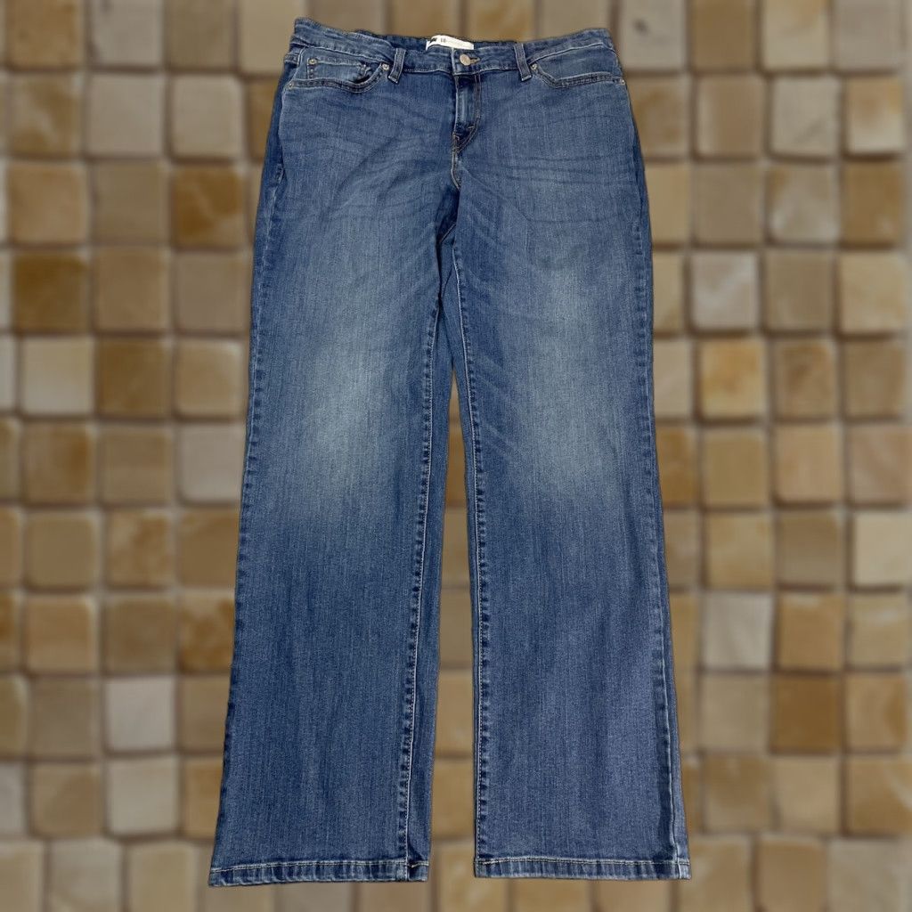 Levi's Levi’s Women’s 593 Straight Leg Jeans Size 16 Blue Size 38" / US 16 / IT 52 - 1 Thumbnail