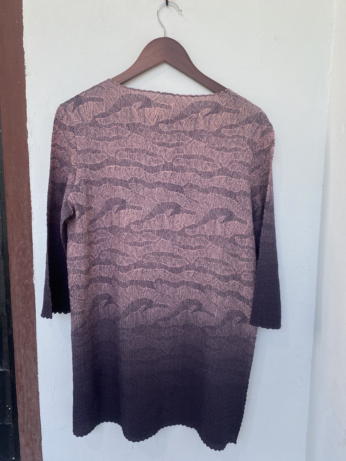 Issey Miyake × Japanese Brand × Pleats Please Issey Miyake Rare Item Issey Miyake Pleatsme T shirt Blouses Size L / US 10 / IT 46 - 5 Thumbnail