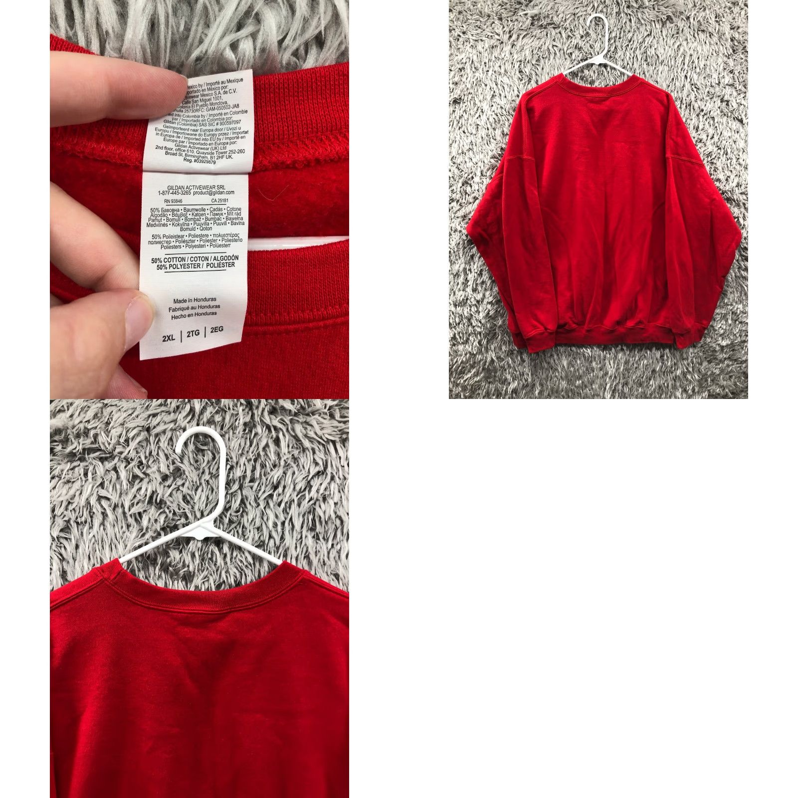 Gildan Funny Santa Christmas Party Sweatshirt Mens 2XL Long Sleeve Crew Pullover Size US XXL / EU 58 / 5 - 8 Thumbnail