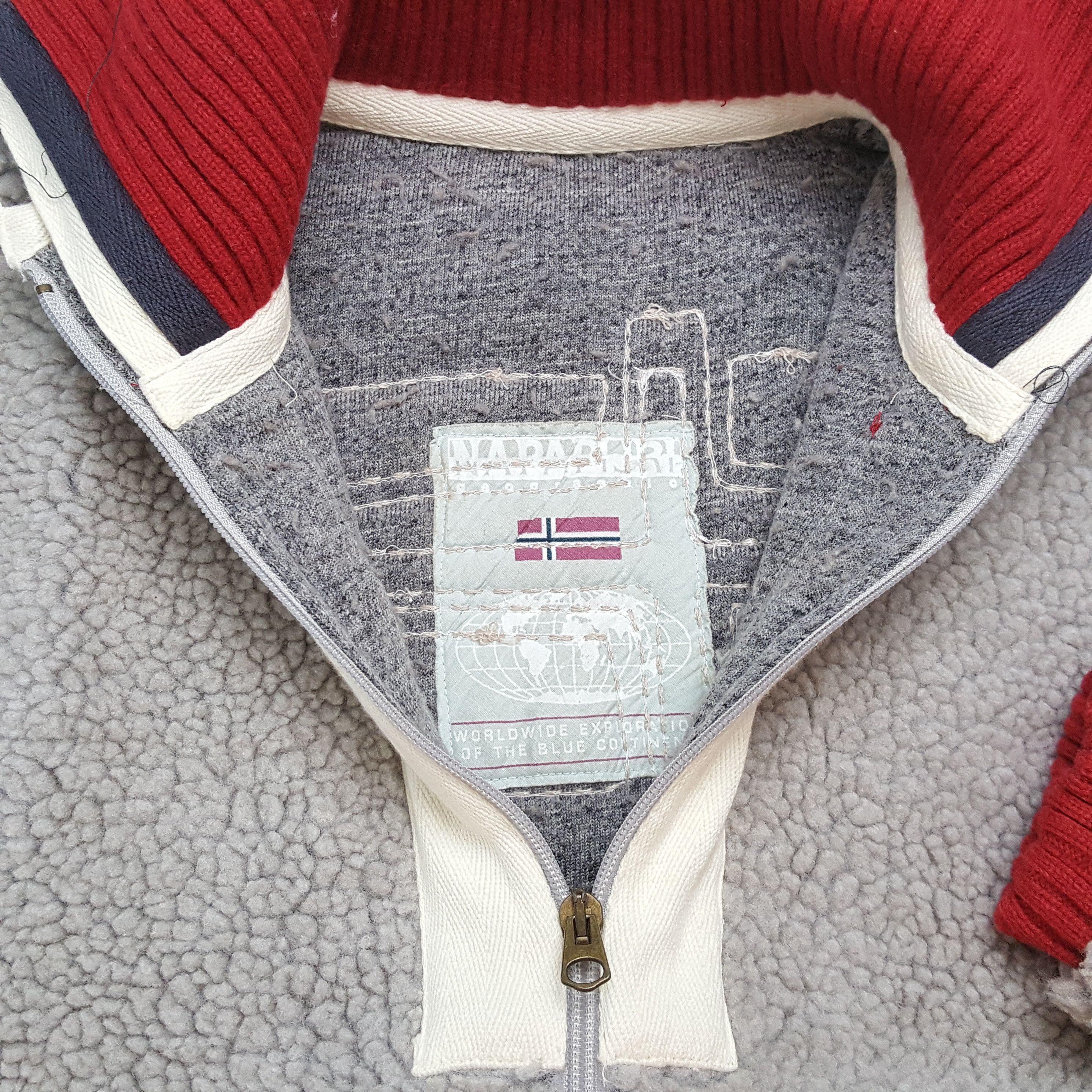 Napapijri × Vintage Vintage NAPAPIJRI Outdoor Style Sherpa Jacekt Size US M / EU 48-50 / 2 - 11 Thumbnail
