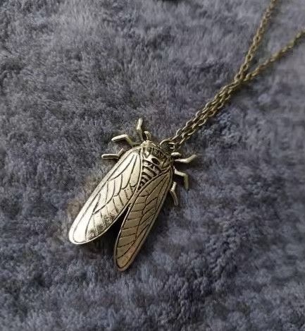Japanese Brand Retro Metal Insect Cicada Pendant Necklace Size ONE SIZE - 3 Thumbnail
