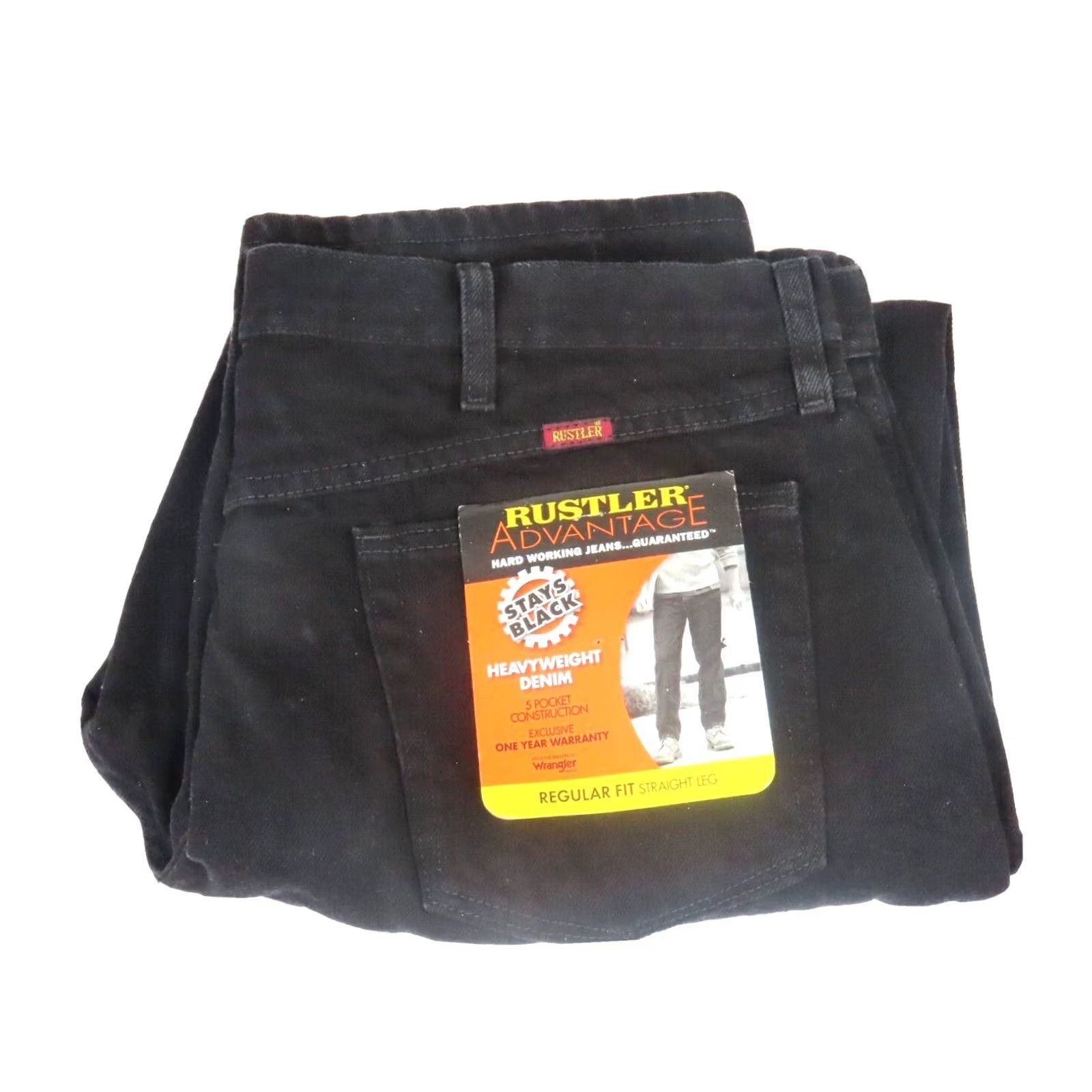 Vintage Rustler Jeans Regular Fit Boot Jean 40x30 Zipper Fly Blue Cotton Denim Men Regular Fit Boots Jean Zipper 40 Mens Size US 40 / EU 56 - 2 Thumbnail