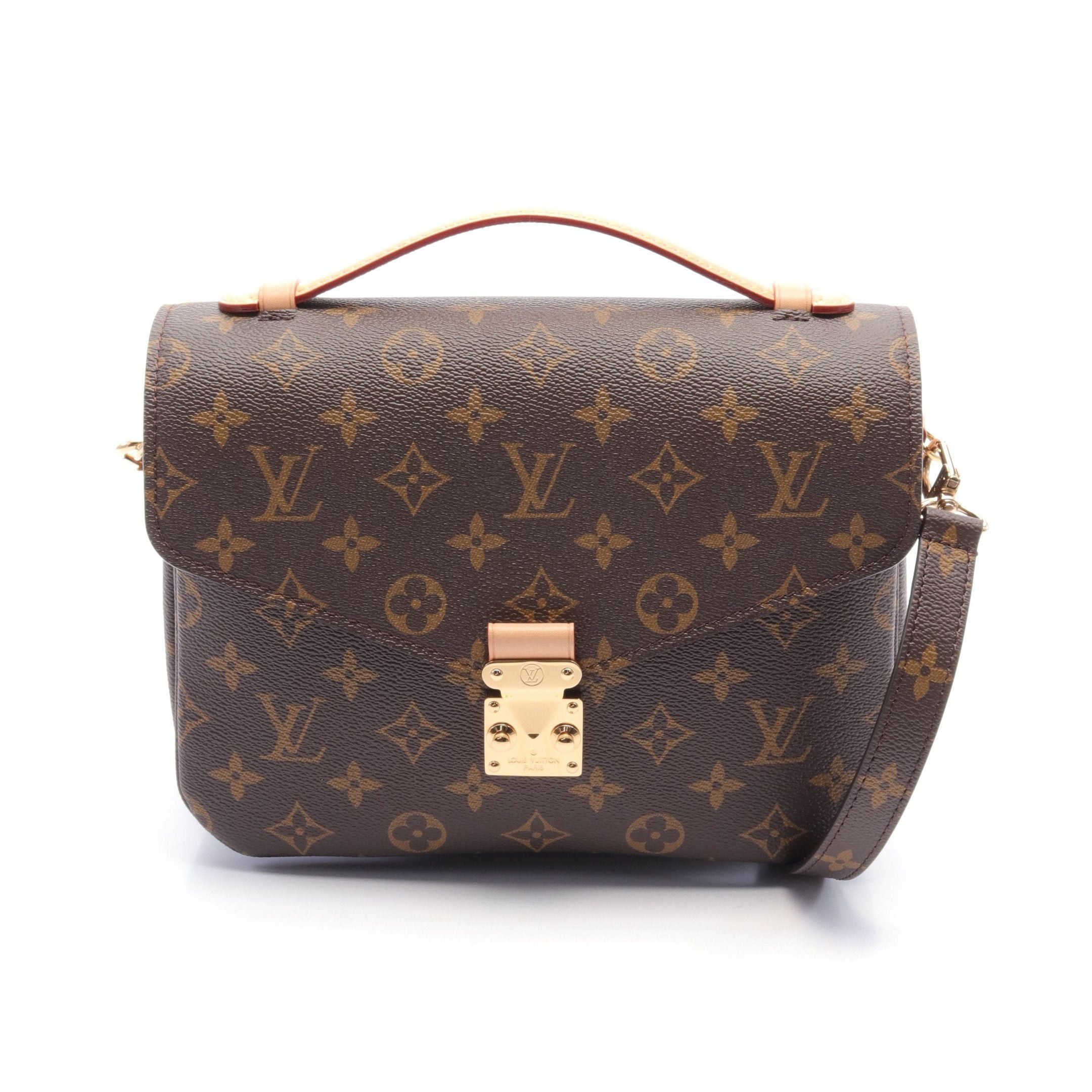 Louis Vuitton Louis Vuitton Pochette Metis Mm Monogram Handbag Leather Brown Size ONE SIZE - 1 Thumbnail