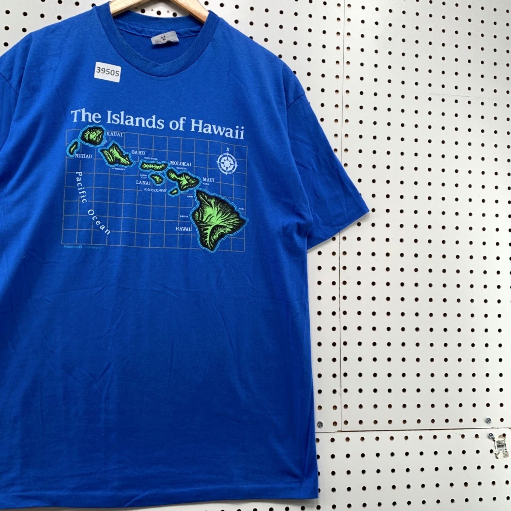 Hanes VINTAGE Hanes Hawaii Shirt Mens XL Blue 80s Maui Map 80s Beach Graphic Print T-Shirt Size US XL / EU 56 / 4 - 4 Thumbnail