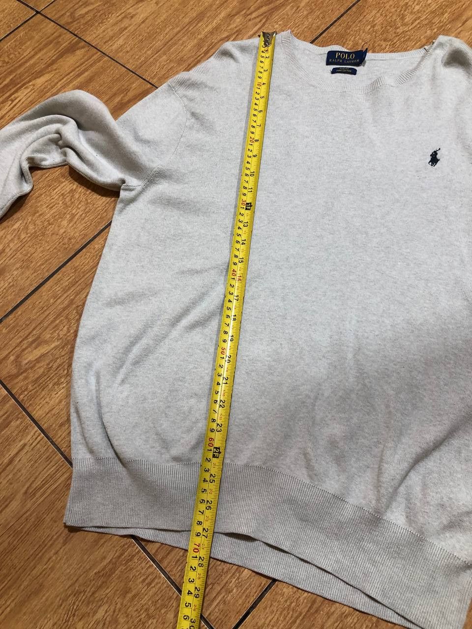 Polo Ralph Lauren Y2K gray Long Sleeve Polo Ralph Lauren Vintage Size US L / EU 52-54 / 3 - 11 Thumbnail
