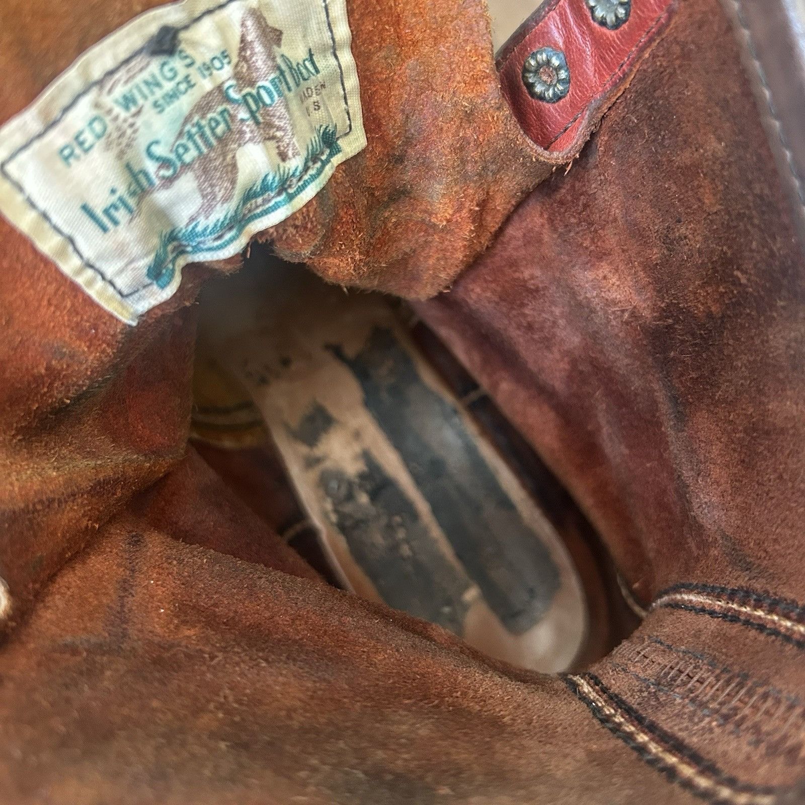 Red Wing Red Wing Irish Setter Vintage Plain Toe Work Boots Mens 12 D Size US 12 / EU 45 - 7 Thumbnail