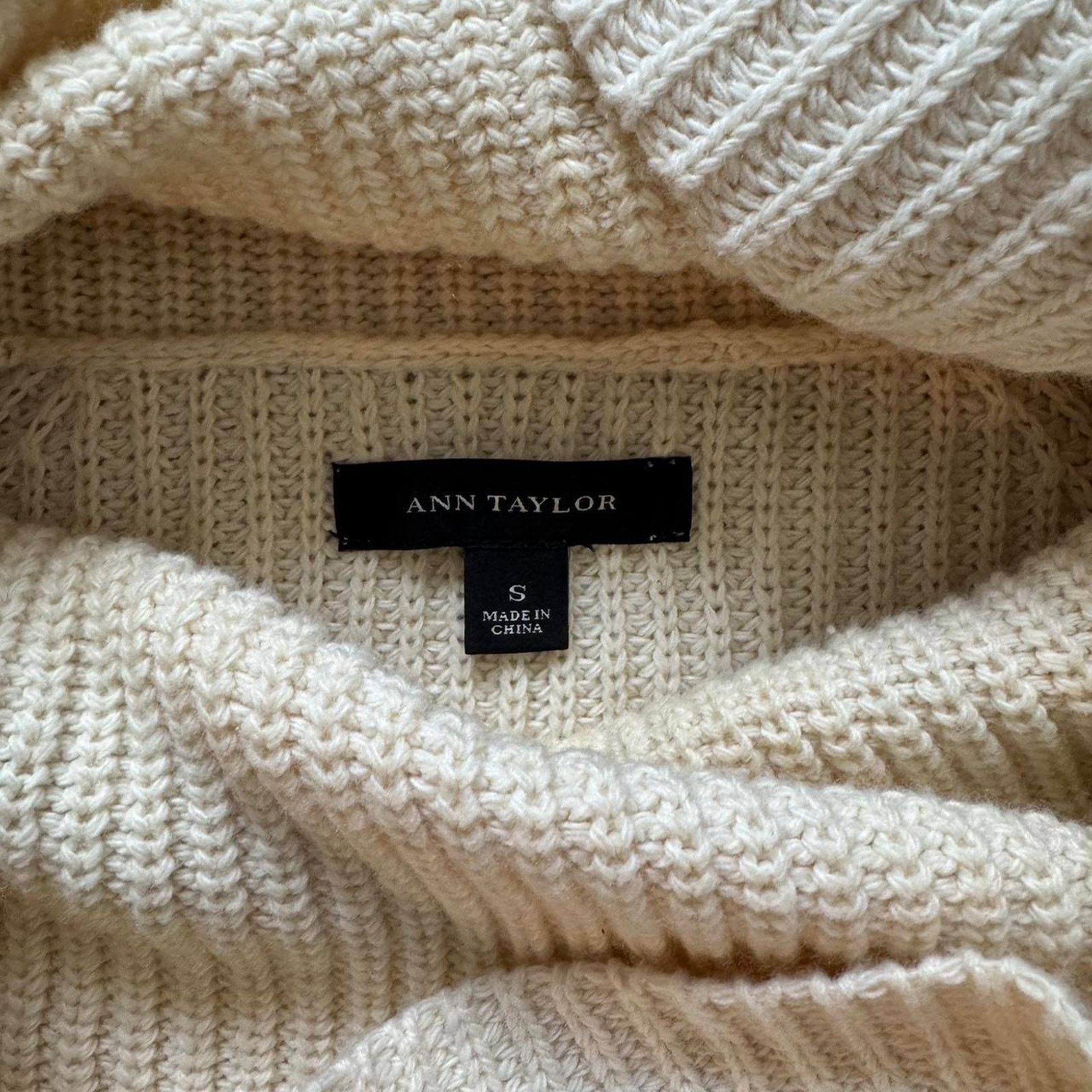 Ann Taylor Ann Taylor Women’s Petite Cowl Neck Sweater – Size Small Size S / US 4 / IT 40 - 4 Thumbnail
