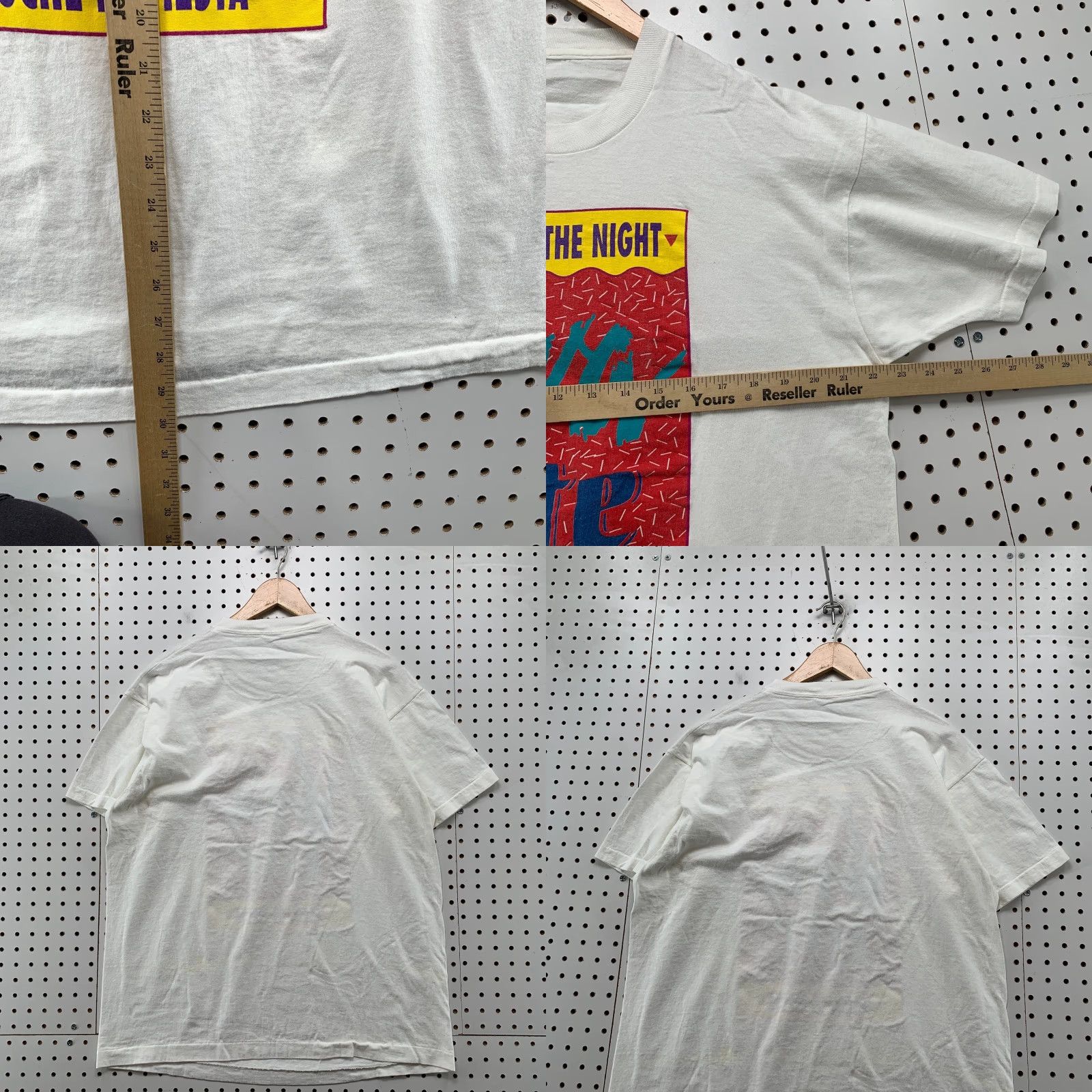 Fruit Of The Loom Vintage Miller Lite Beer Shirt Mens Large White Single Stitch VIVA Noche Fiesta Size US L / EU 52-54 / 3 - 8 Thumbnail