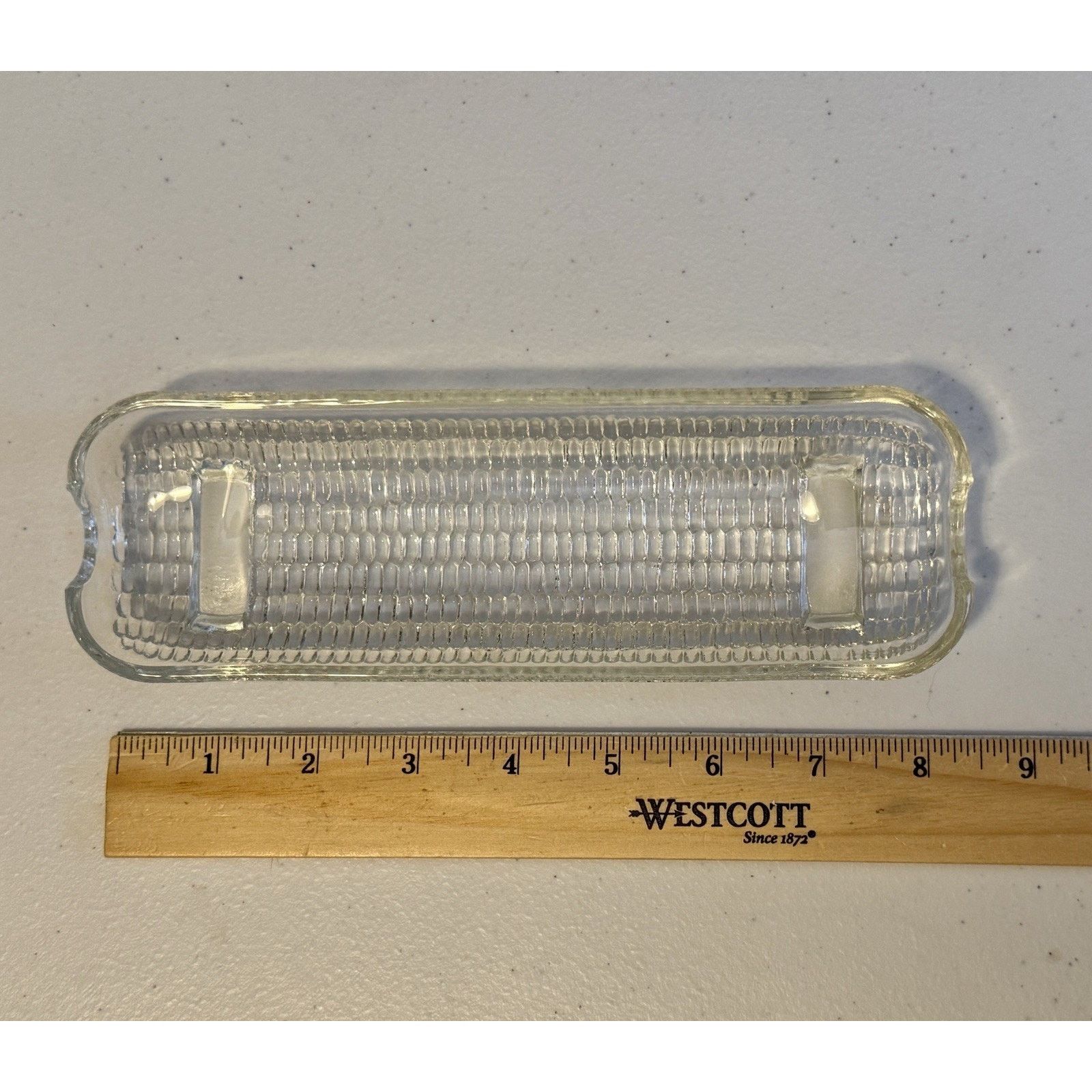Other 5 Vintage Clear Glass CORN ON THE COB Pressed Dish Size ONE SIZE - 2 Thumbnail