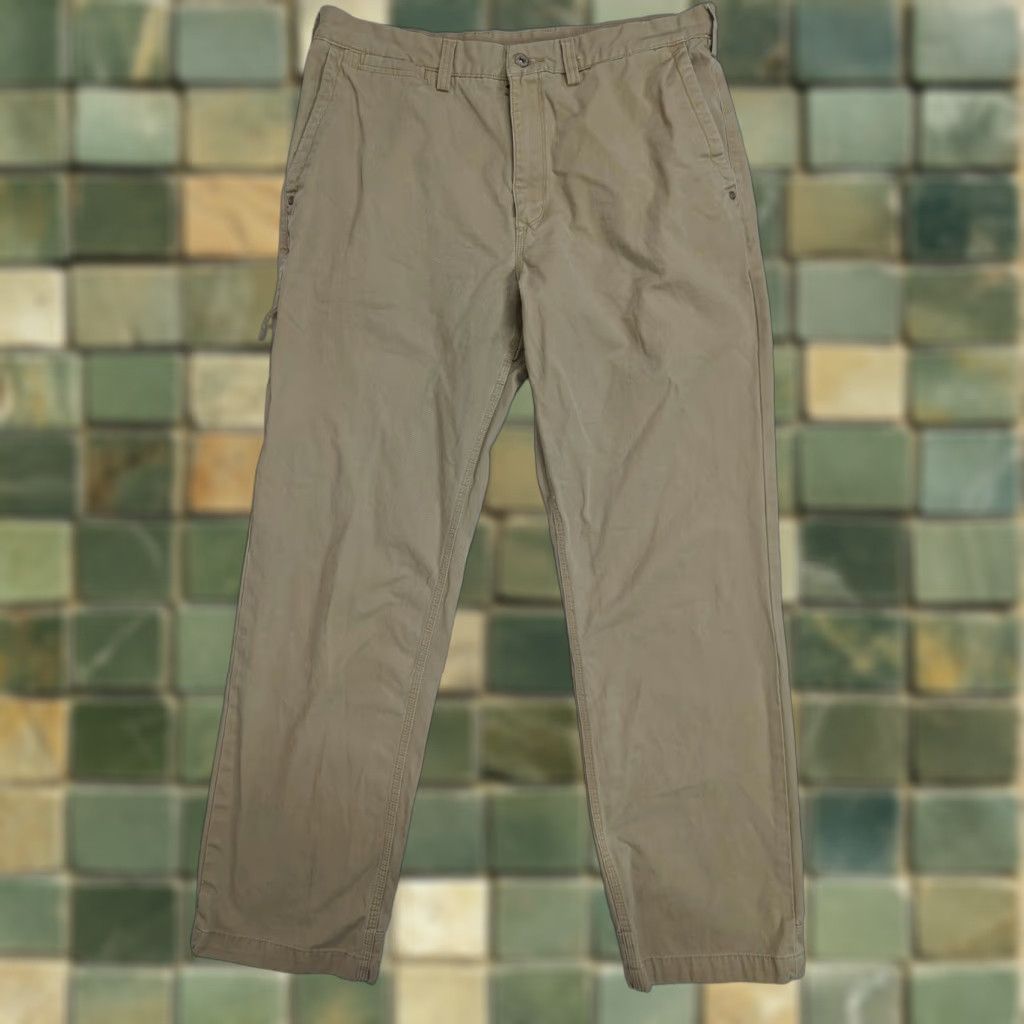 Duluth Trading Company Duluth Trading Co Pants Mens 38x34 Chino Mid Rise Light Comfort Zip Pocket P4M Pants Size US 38 / EU 54 - 1 Thumbnail