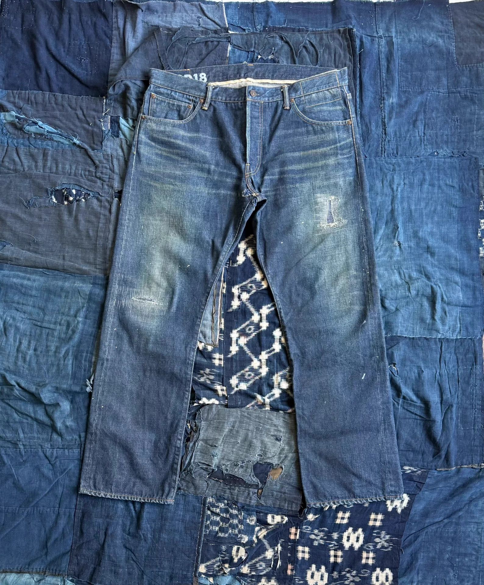 Visvim VISVIM 18SS SPOT SOCIAL SCULPTURE DENIM 01.2D18 W38L30 Size US 38 / EU 54 - 1 Thumbnail