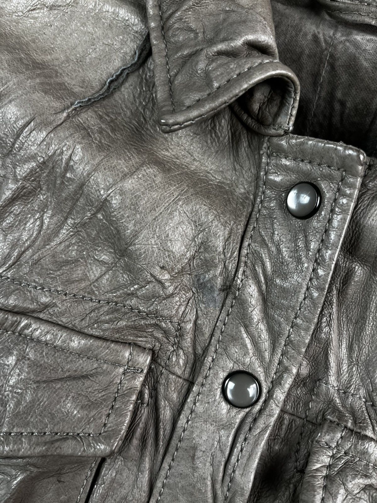 Allsaints Allsaints shirt leather jacket Size L / US 10 / IT 46 - 9 Thumbnail